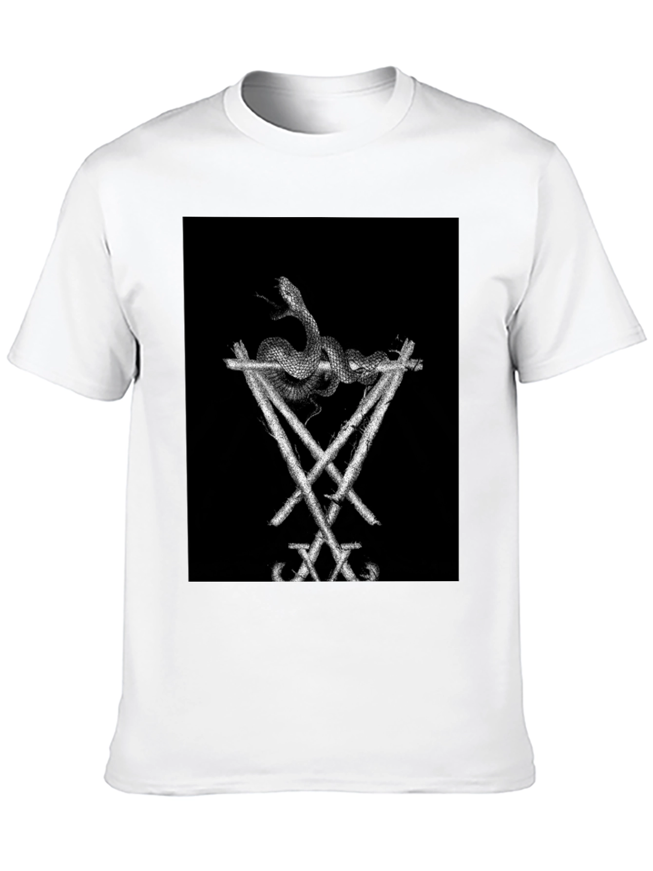 Snake & Sigil Black Graphic Tee