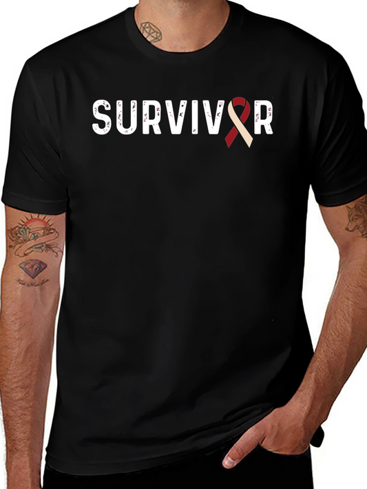 Survivor Ribbon Graphic T-Shirt