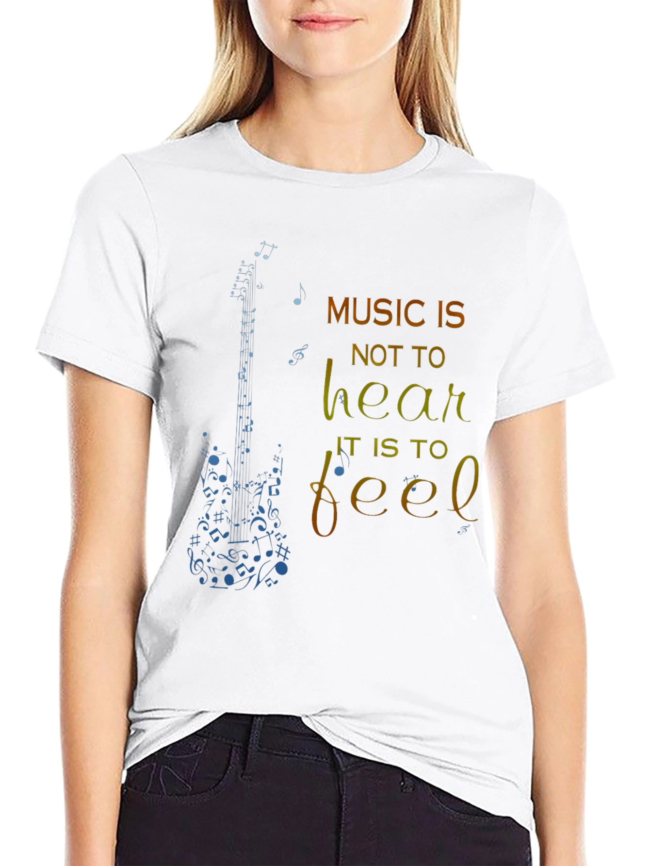 Music is to Feel Graphic T-Shirt