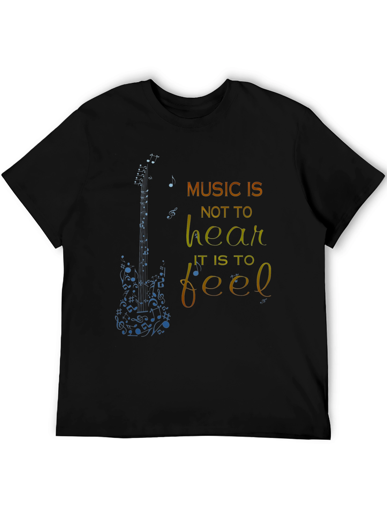 Music is to Feel Graphic T-Shirt