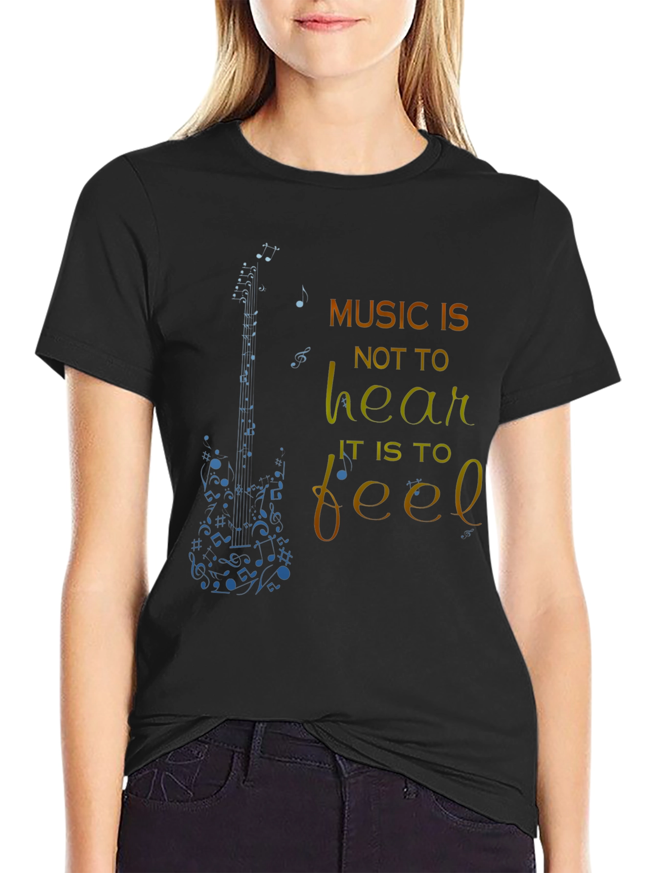 Music is to Feel Graphic T-Shirt