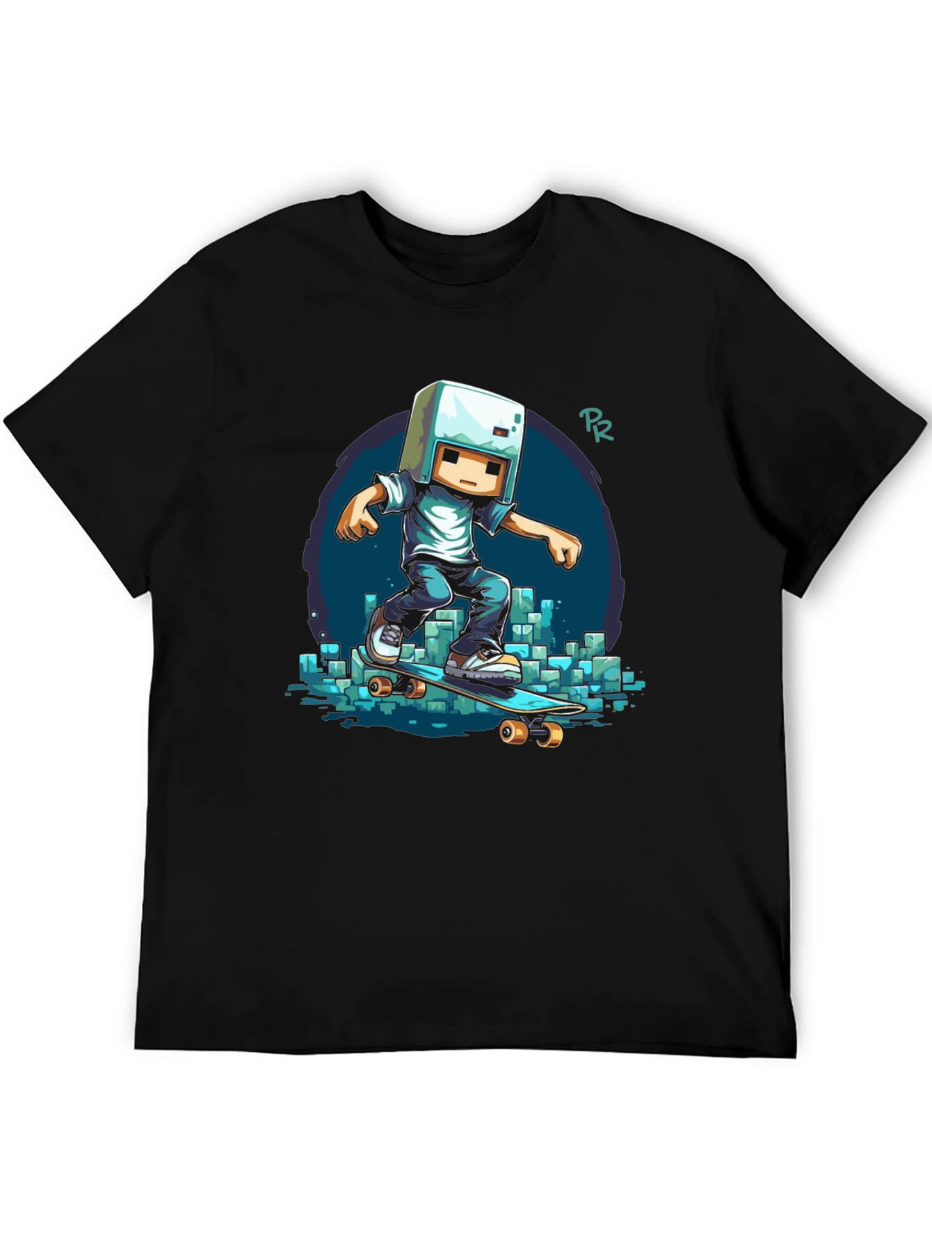 Cool Minecraft Skater T-Shirt