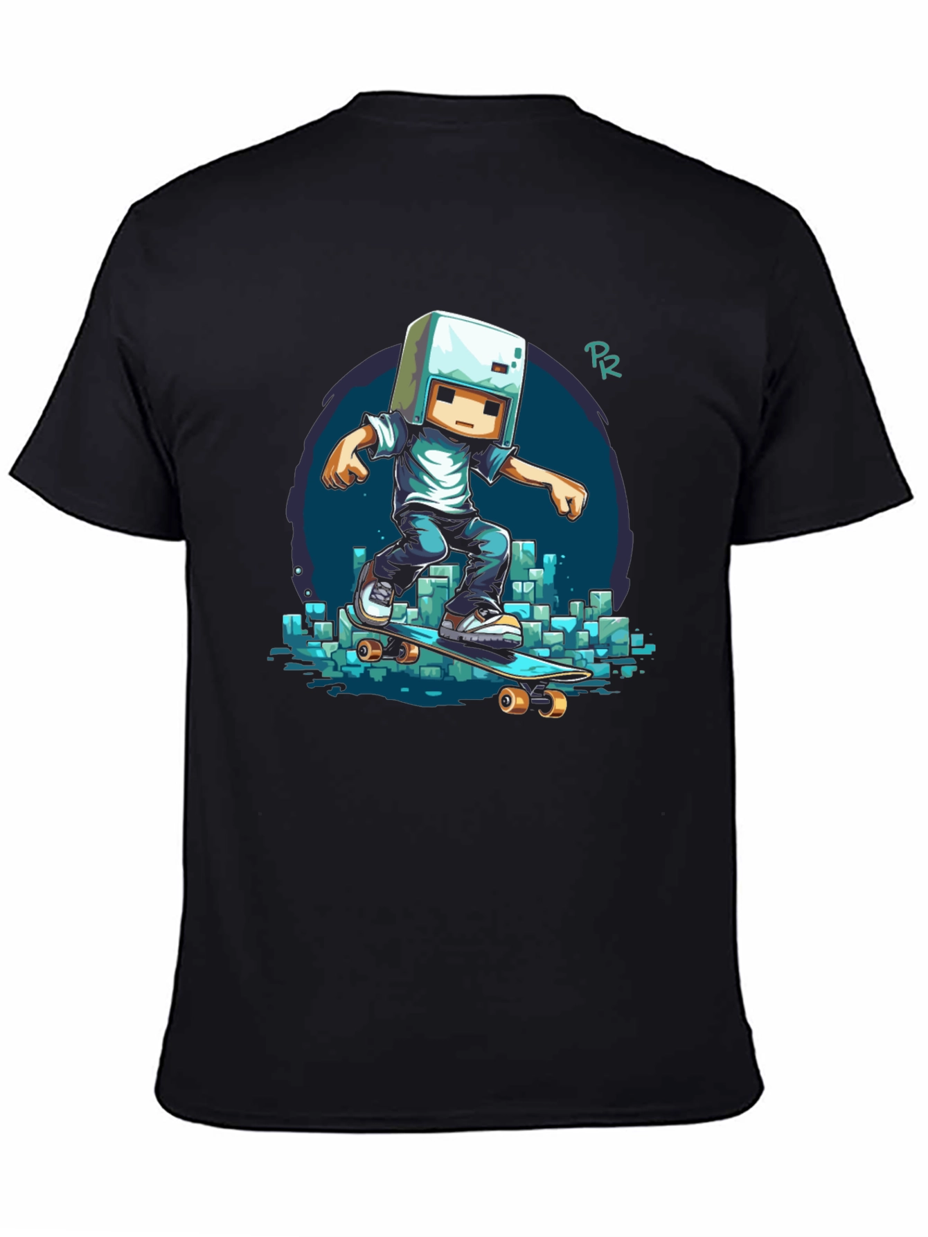 Cool Minecraft Skater T-Shirt