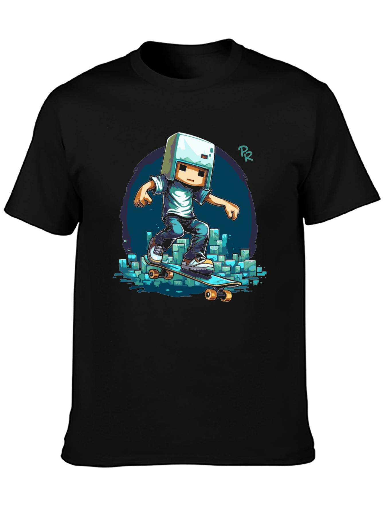 Cool Minecraft Skater T-Shirt