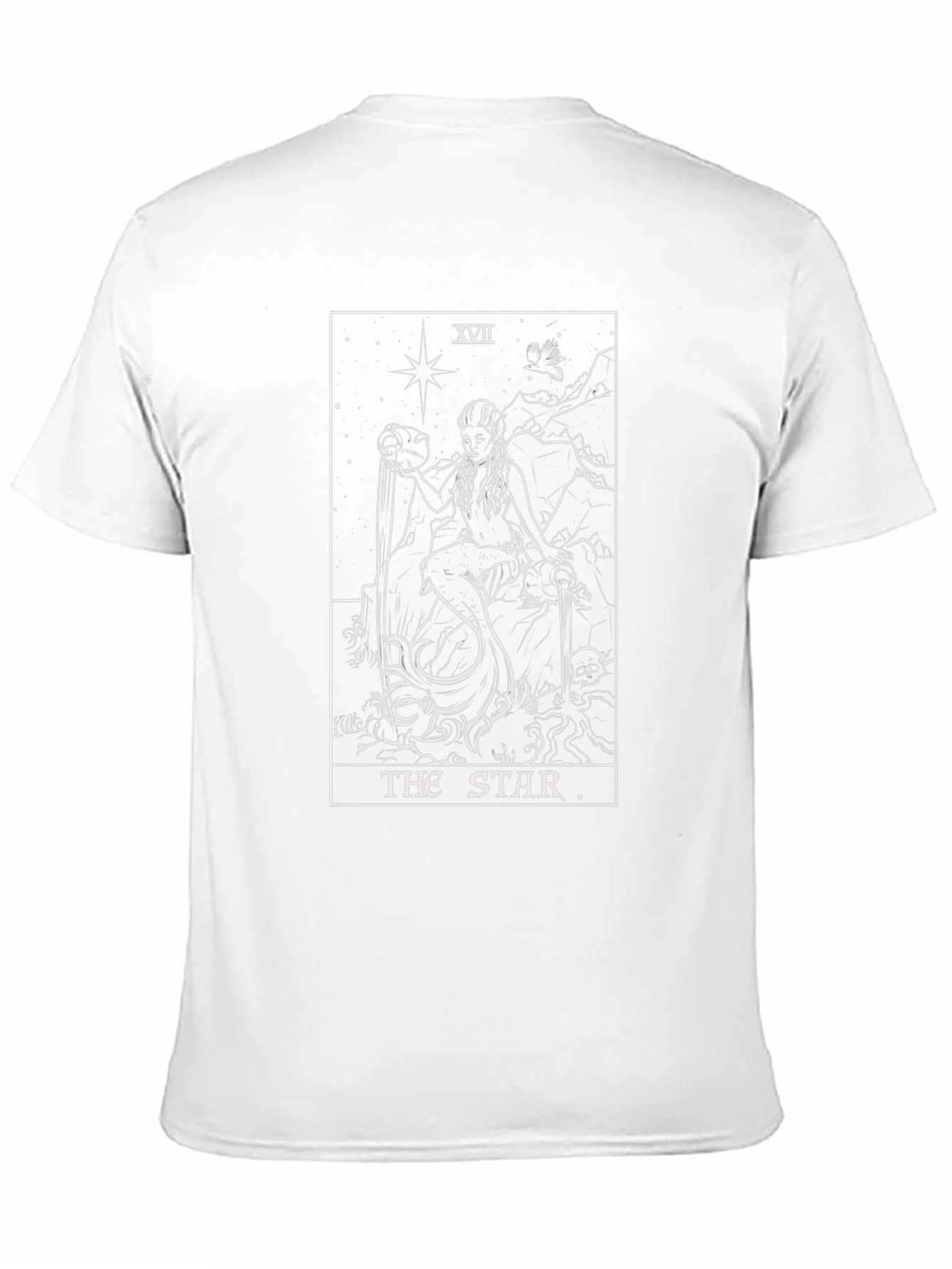The Star Tarot Card Black T-Shirt