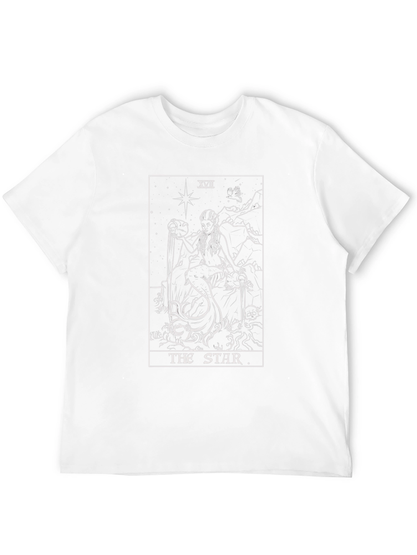 The Star Tarot Card Black T-Shirt