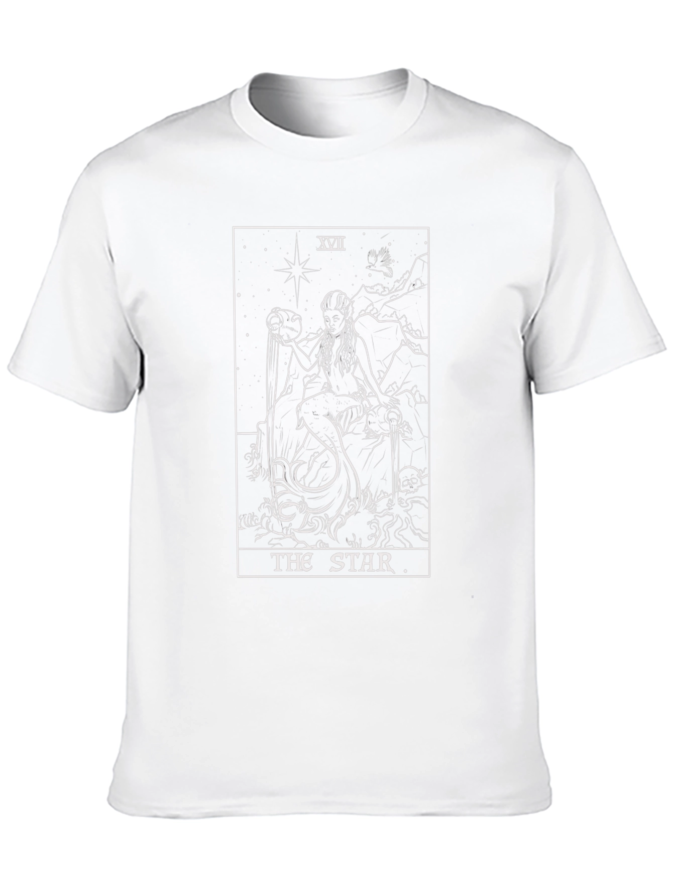 The Star Tarot Card Black T-Shirt