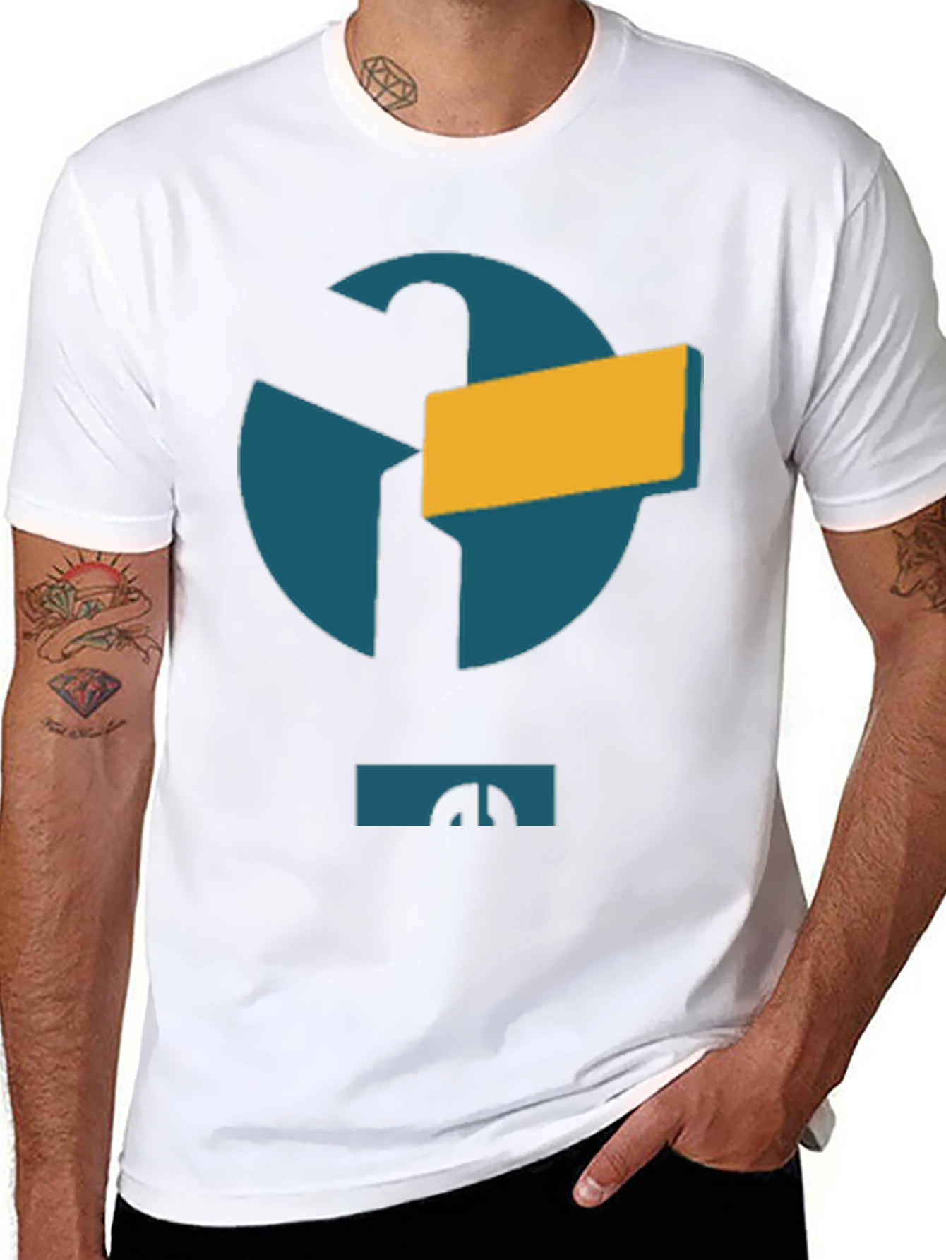 Abstract Logo Black T-Shirt