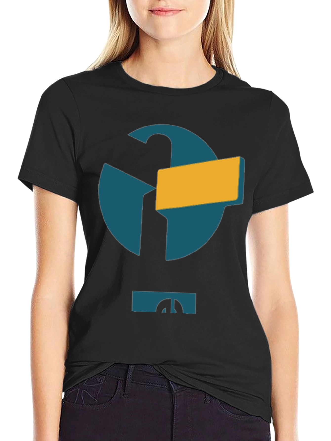 Abstract Logo Black T-Shirt