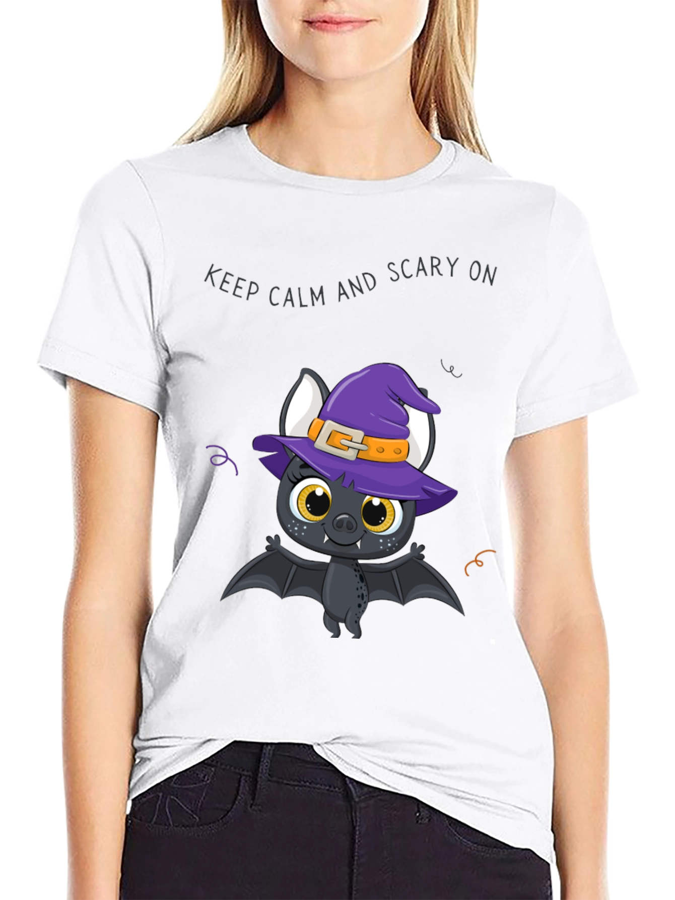 Halloween Bat Witch T-Shirt