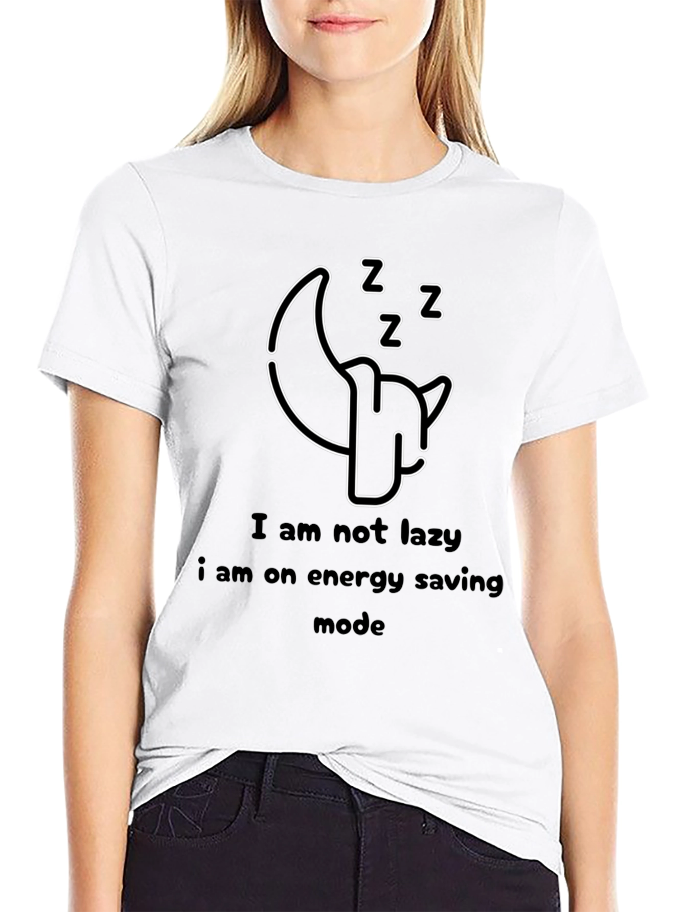 Funny Sleepy Mode Graphic T-Shirt