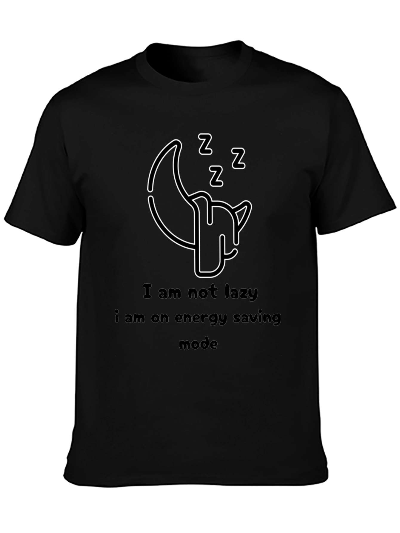 Funny Sleepy Mode Graphic T-Shirt