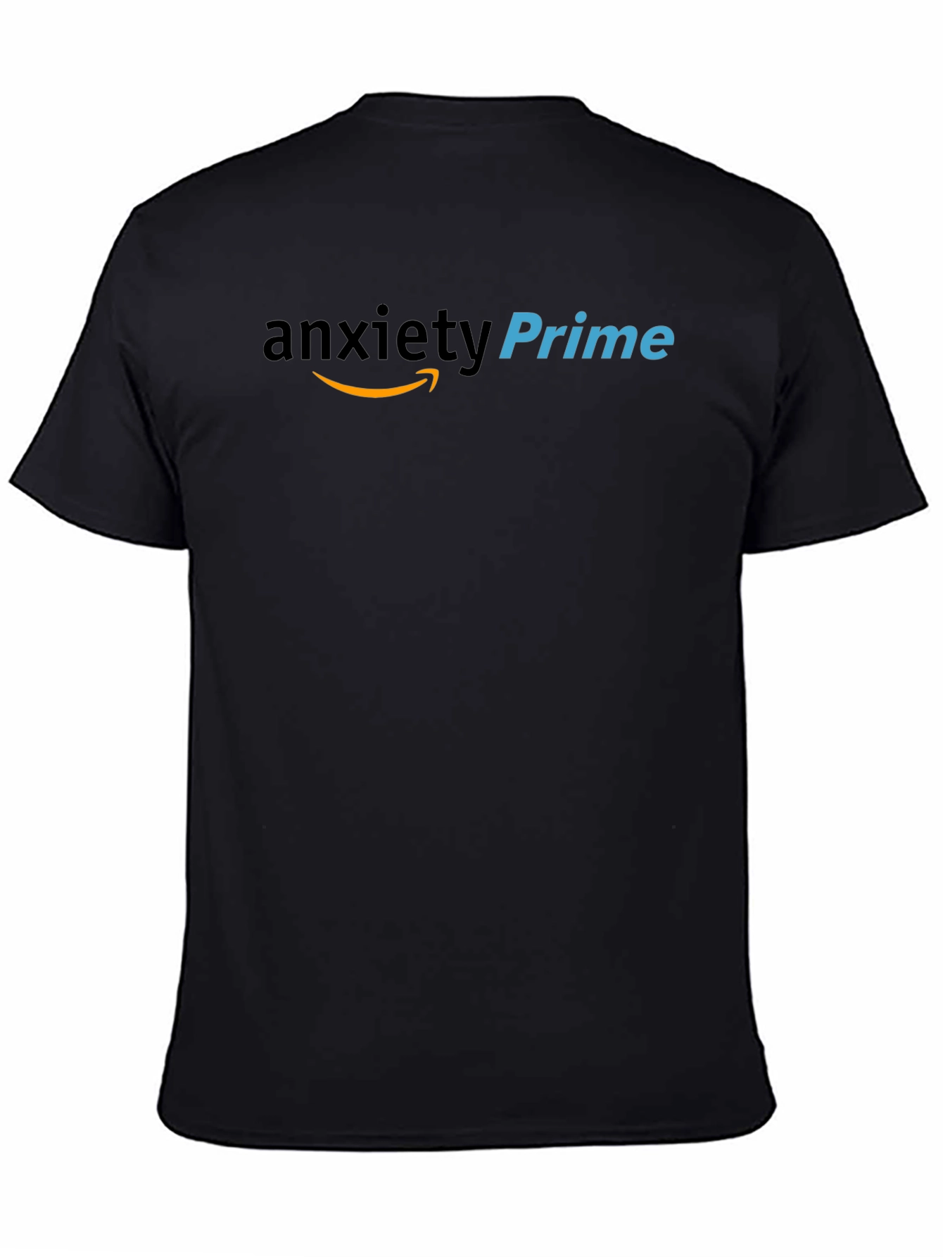 Anxiety Prime Black T-Shirt: Humorous Graphic Tee