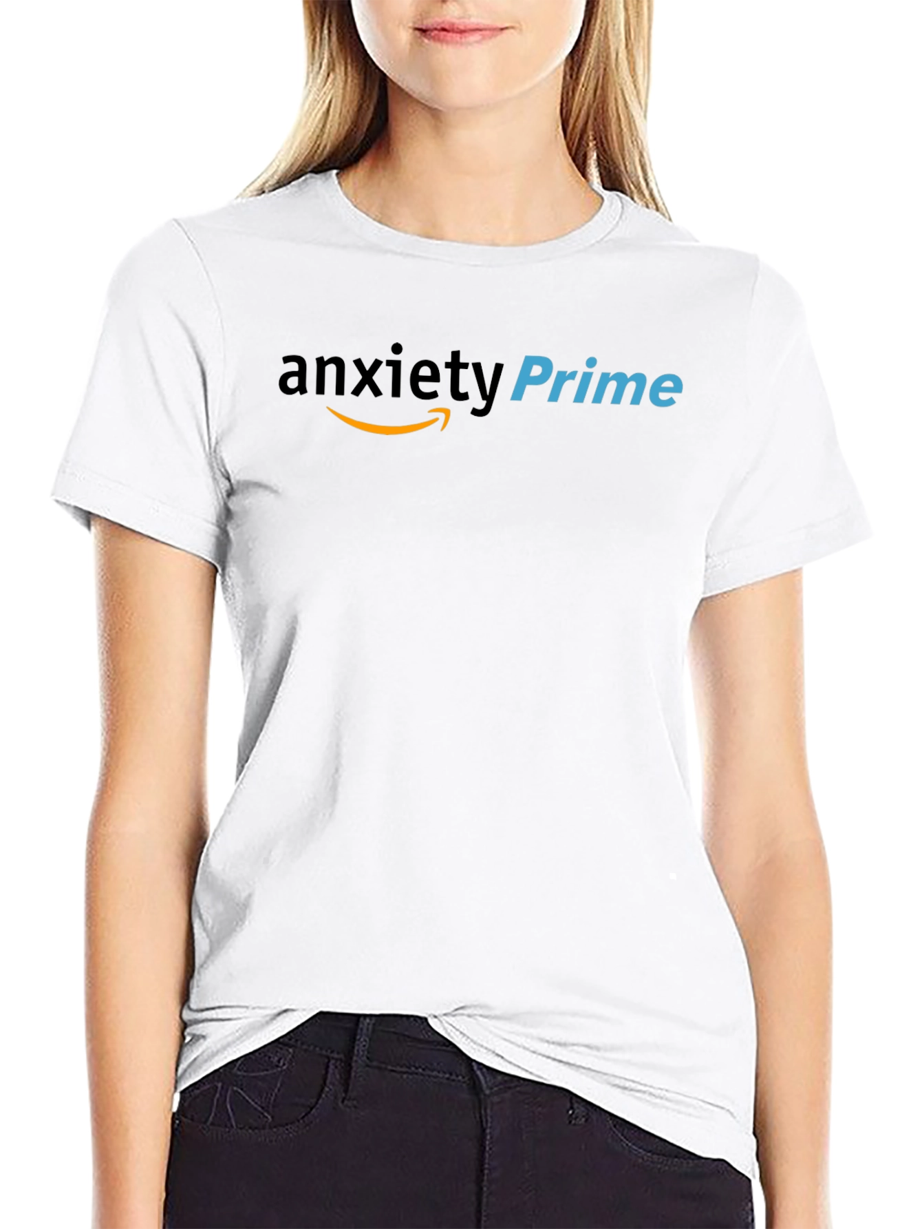 Anxiety Prime Black T-Shirt: Humorous Graphic Tee