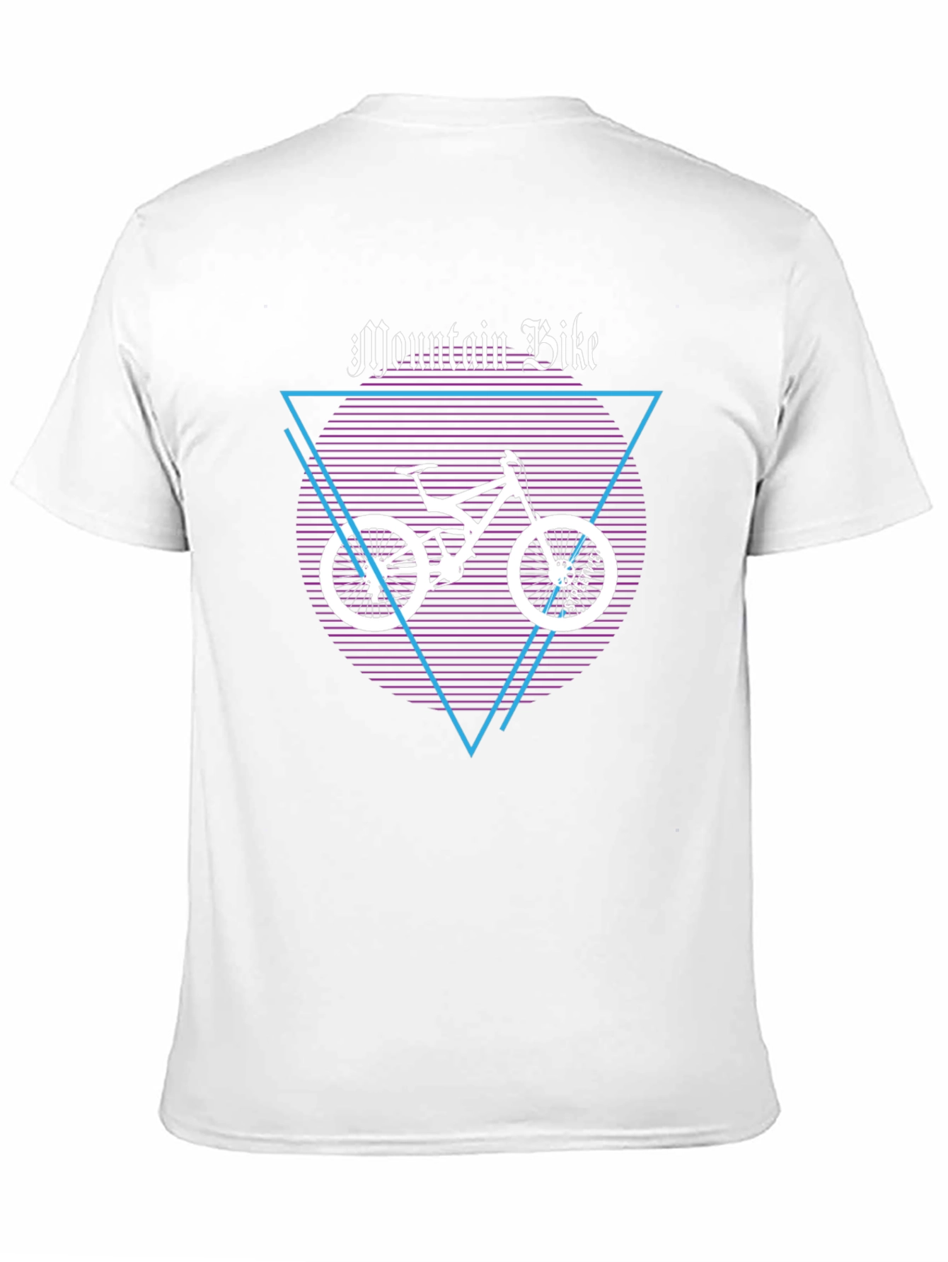 Mountain Bike Graphic Tee - Black Cotton T-Shirt