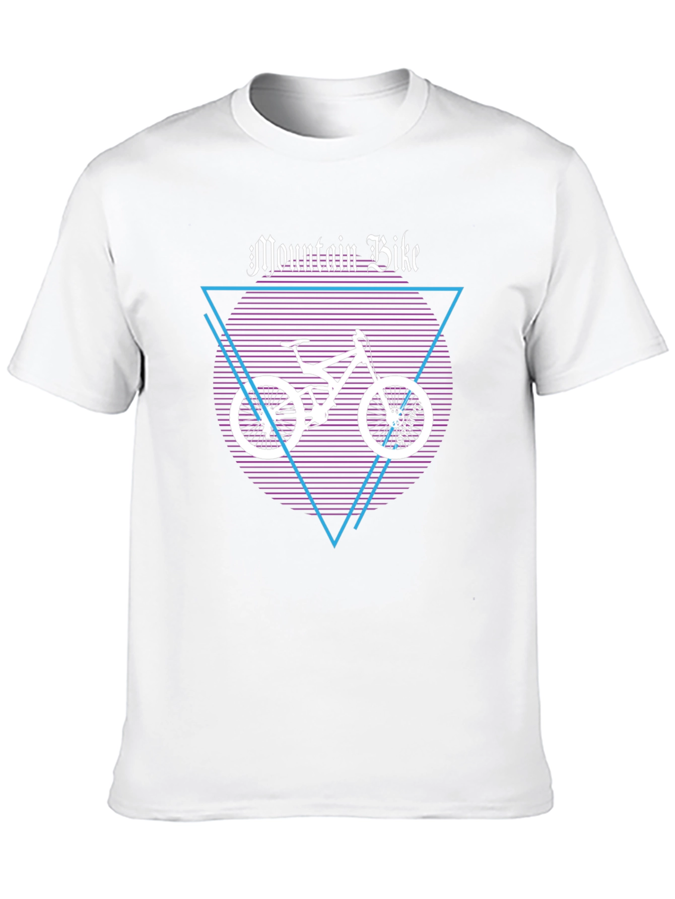 Mountain Bike Graphic Tee - Black Cotton T-Shirt