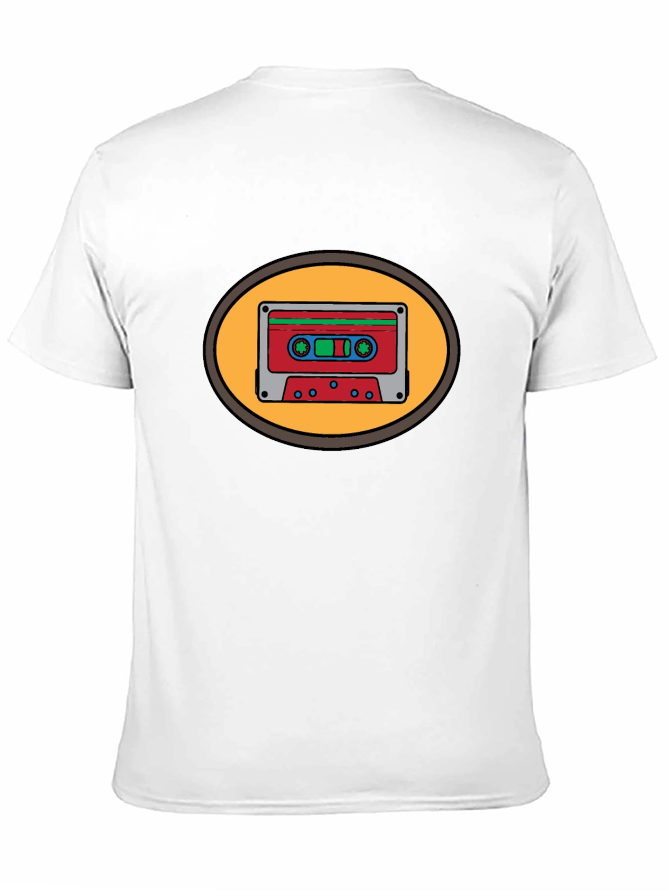 Retro Cassette Tape Graphic Tee - Black