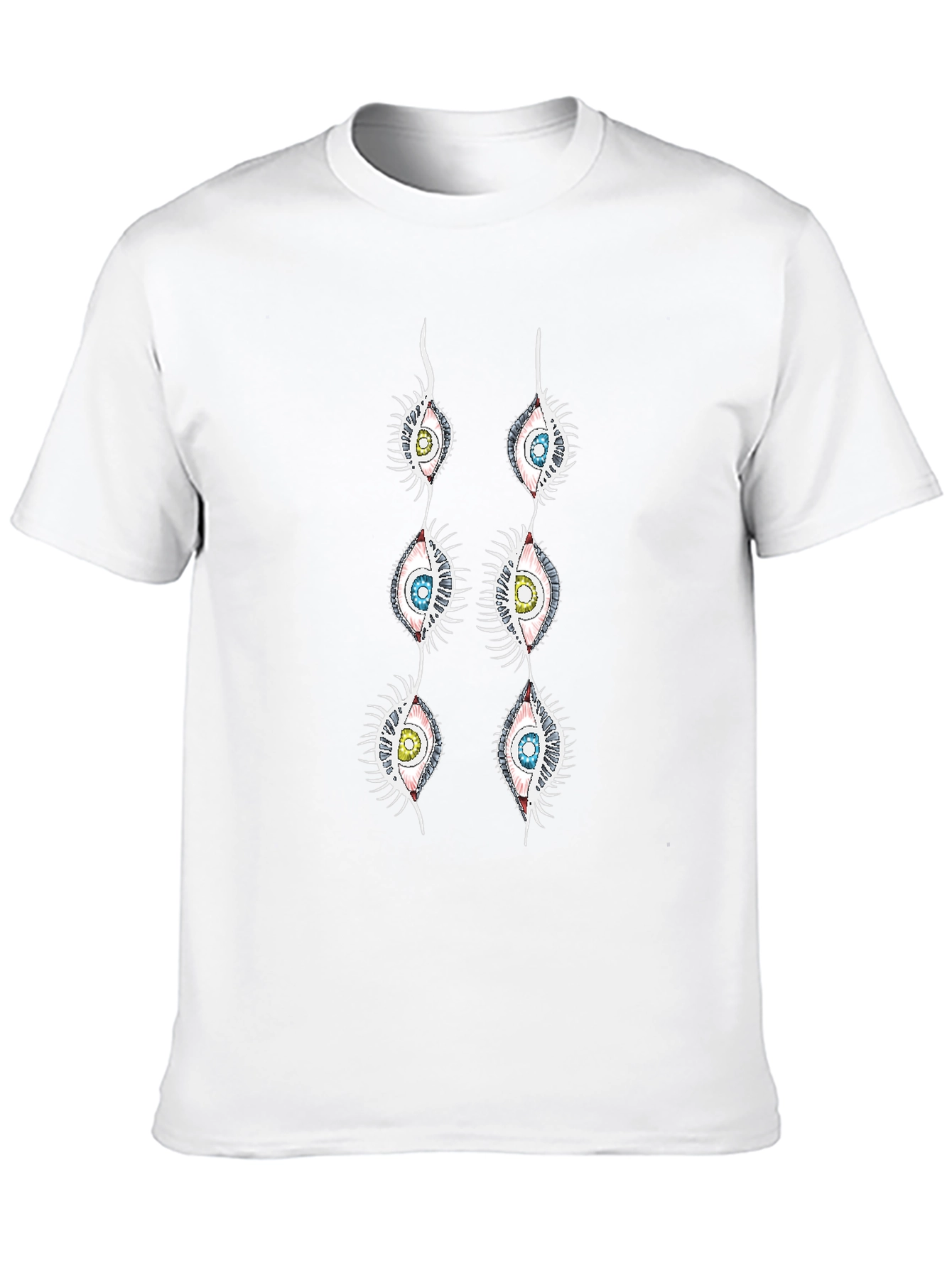 Eye See You: Unique Graphic Print Black T-Shirt