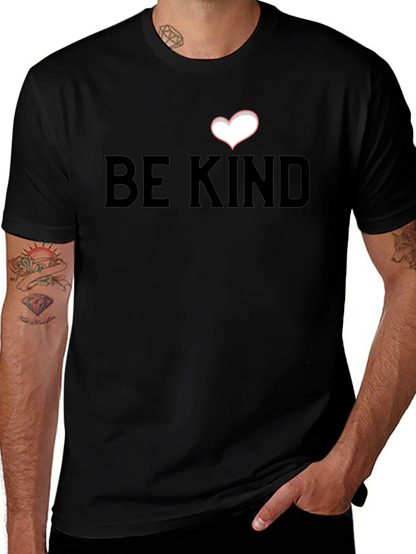 Be Kind Heart T-Shirt - Soft Cotton Blend