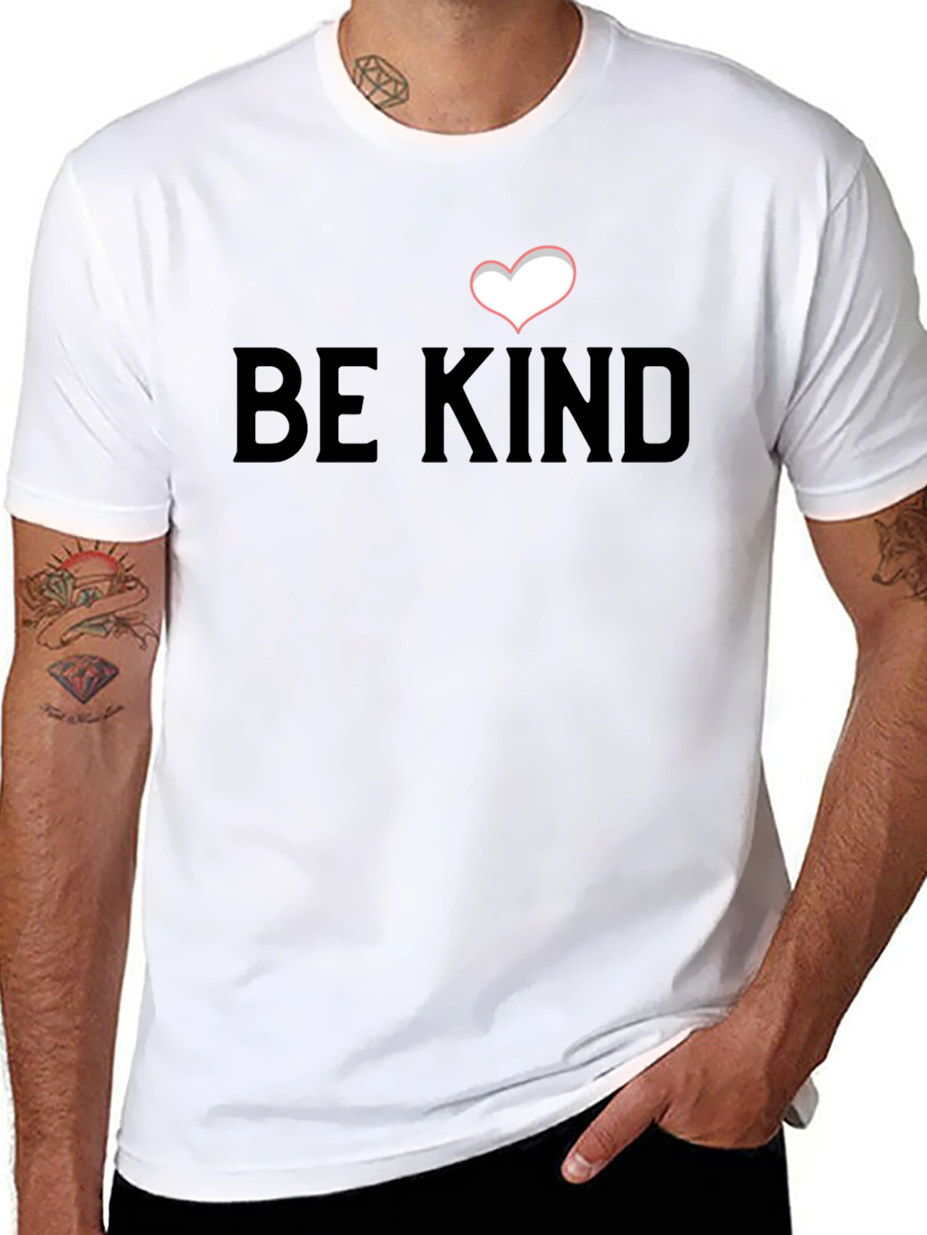 Be Kind Heart T-Shirt - Soft Cotton Blend