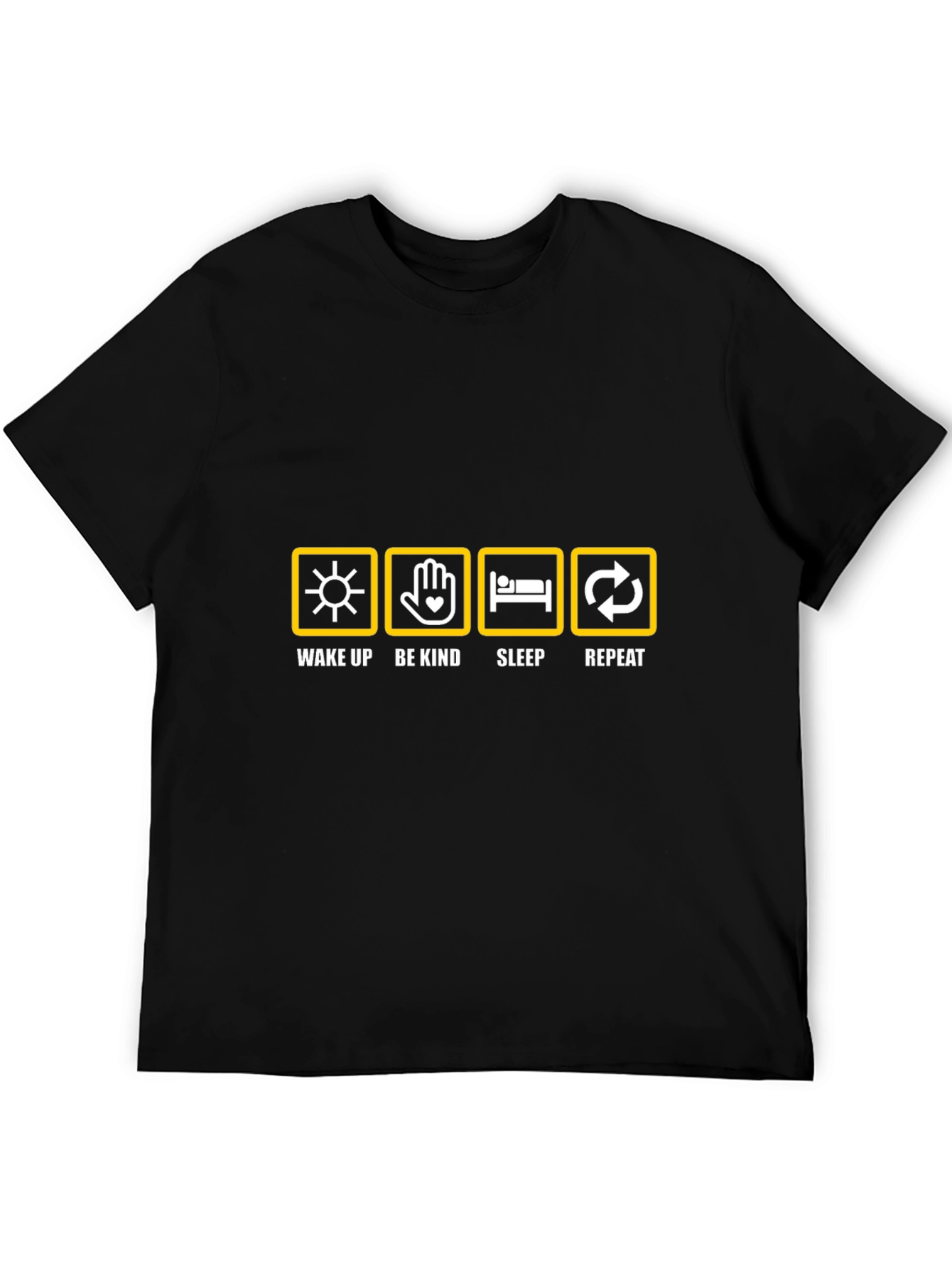 Wake Up Be Kind Sleep Repeat Graphic Tee