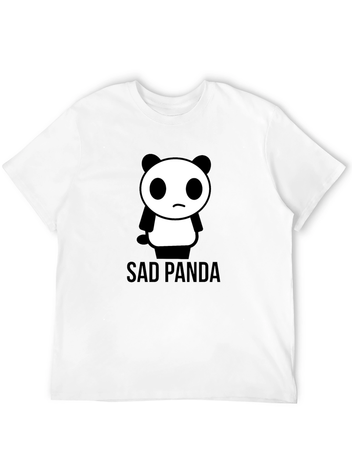 Sad Panda Graphic Tee - Black T-Shirt