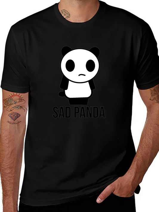 Sad Panda Graphic Tee - Black T-Shirt