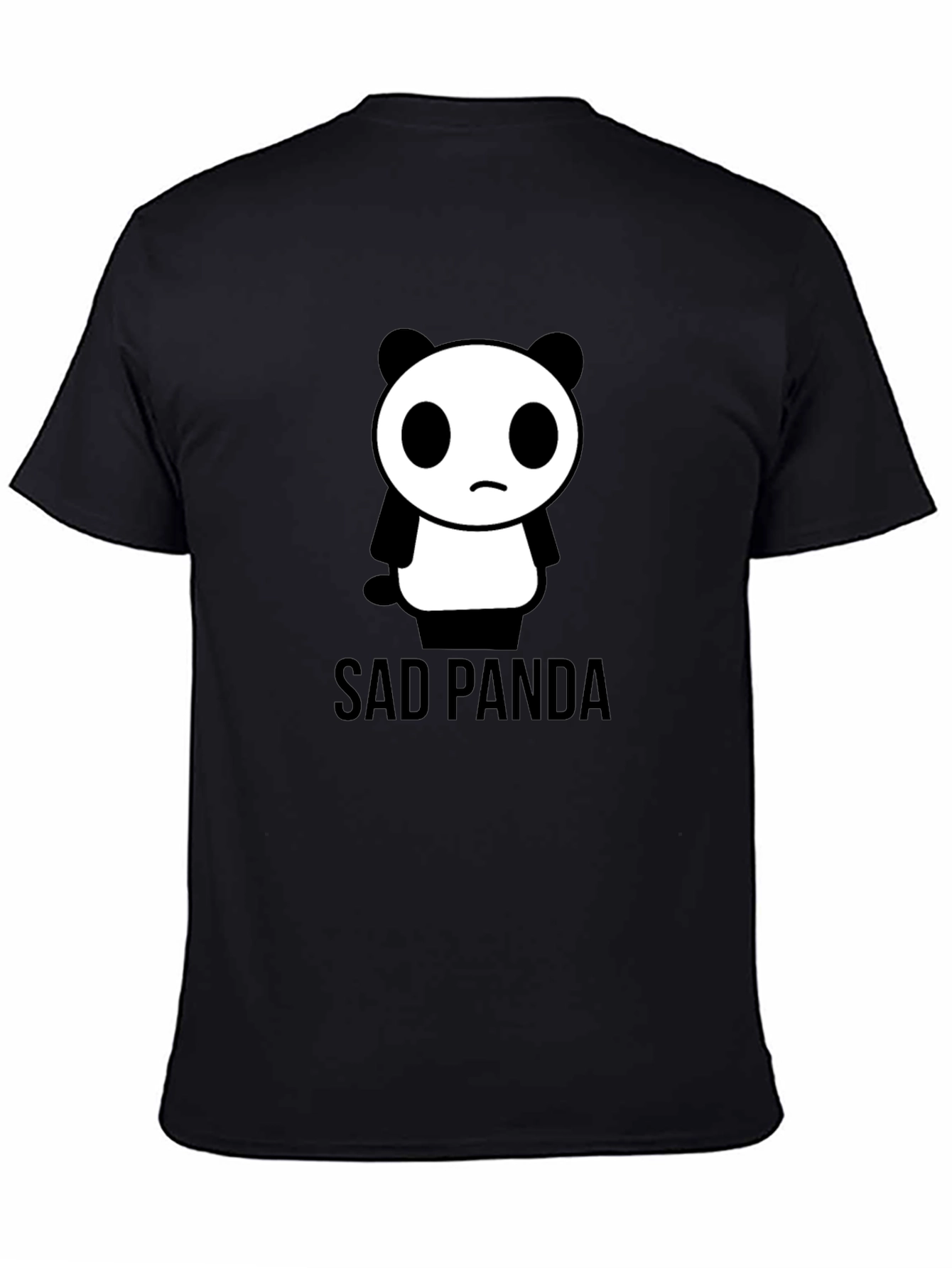 Sad Panda Graphic Tee - Black T-Shirt