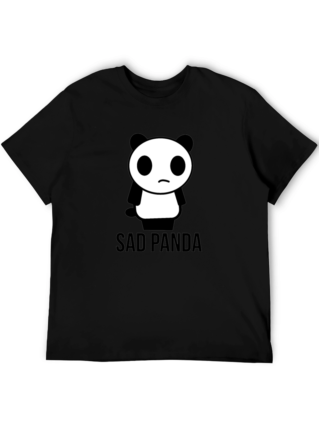 Sad Panda Graphic Tee - Black T-Shirt