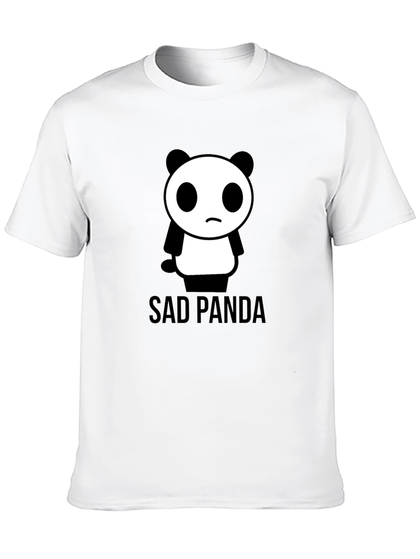 Sad Panda Graphic Tee - Black T-Shirt