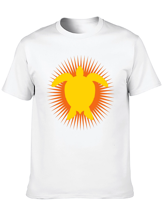 Turtle Sunburst Graphic Tee - Cool Summer Style