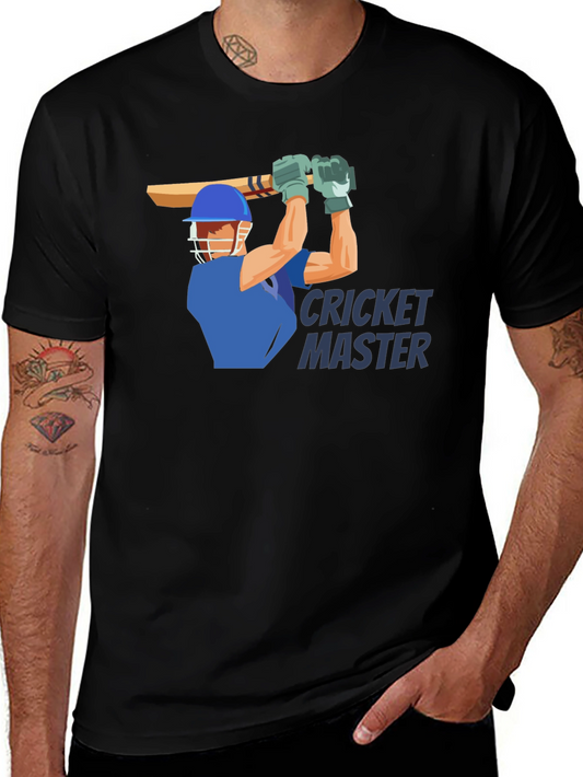 Cricket Master T-Shirt - Sporty Graphic Tee for Cricket Fans