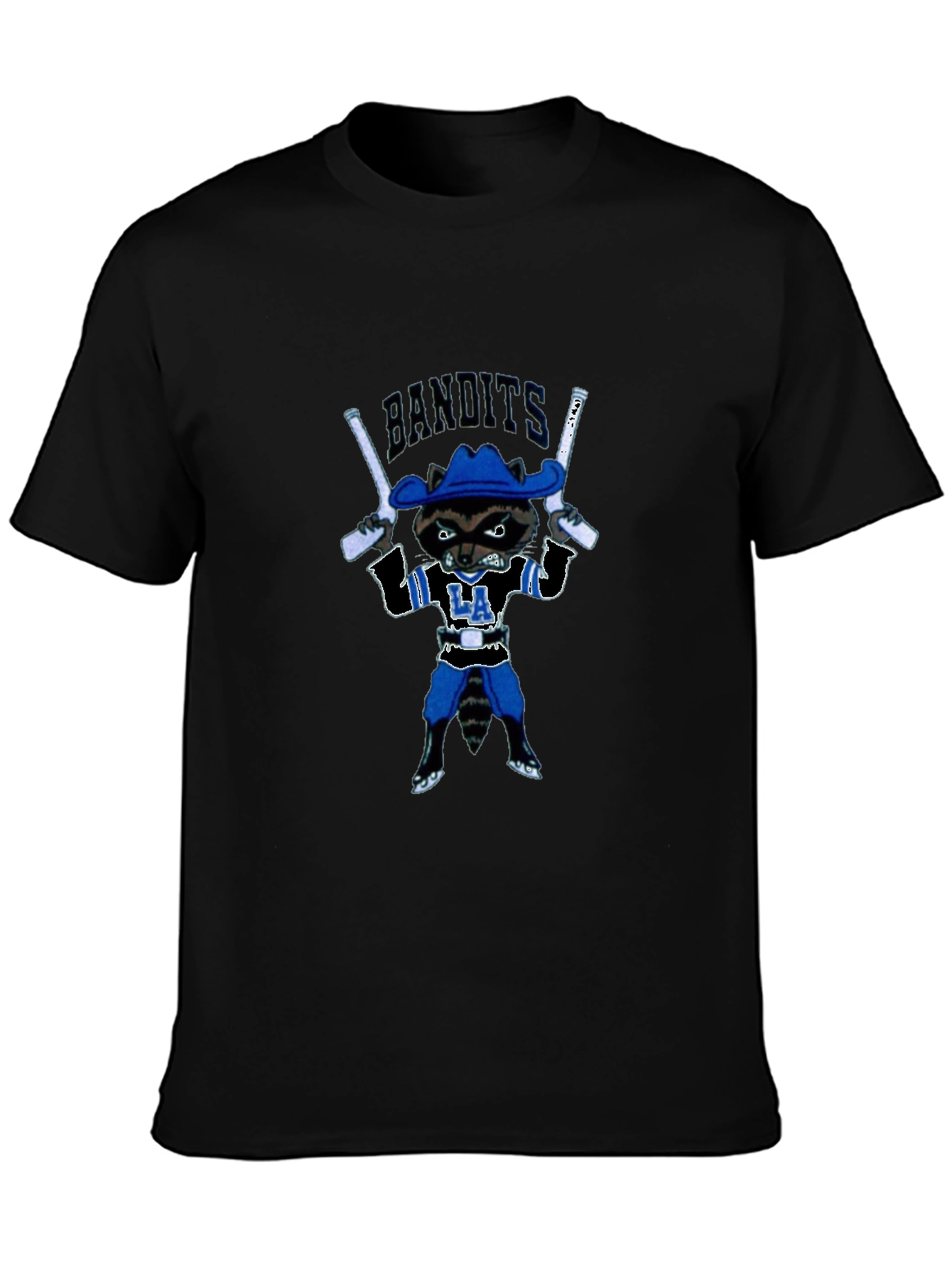 Bandits Raccoon Graphic T-Shirt - Black