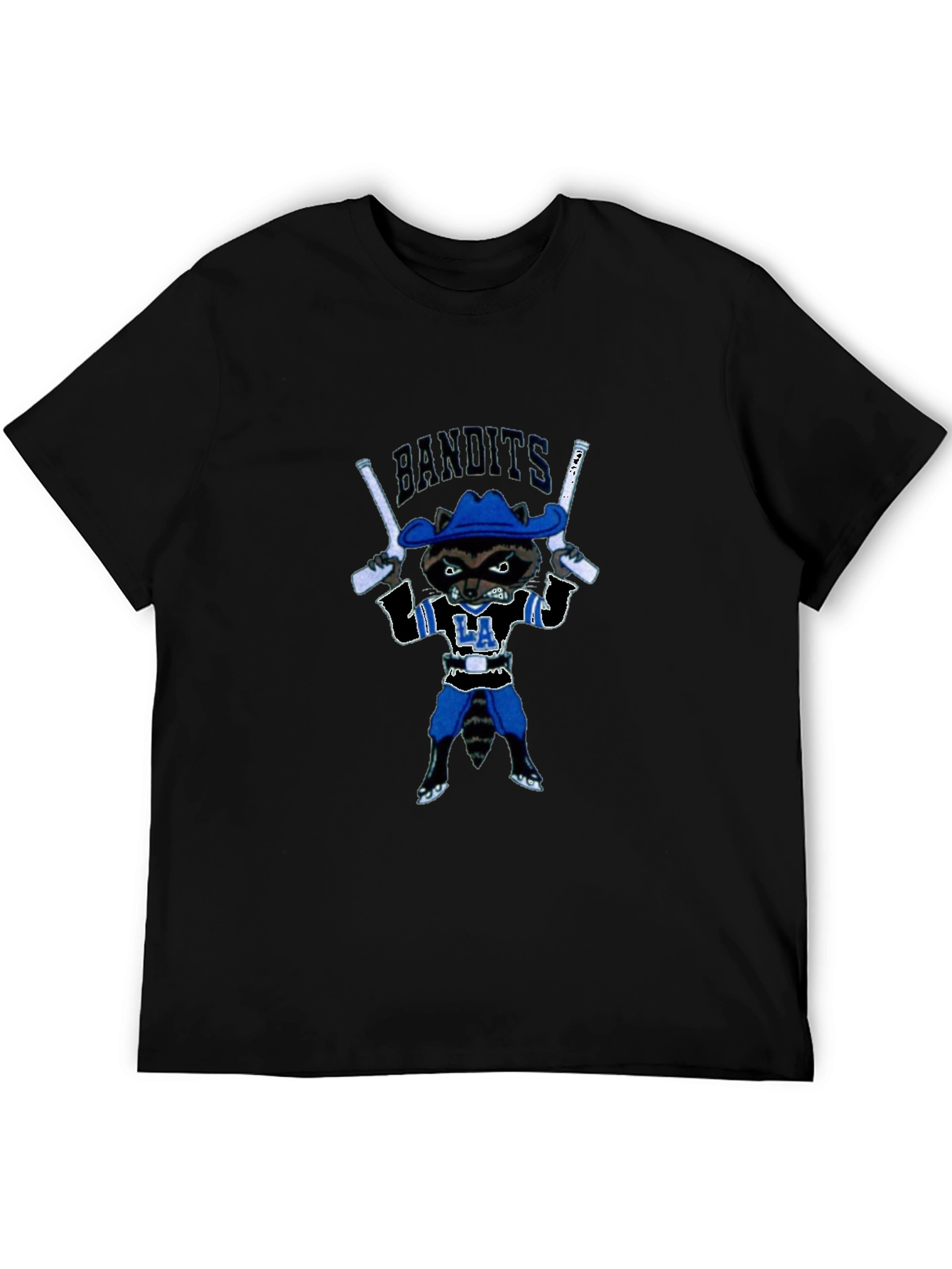 Bandits Raccoon Graphic T-Shirt - Black