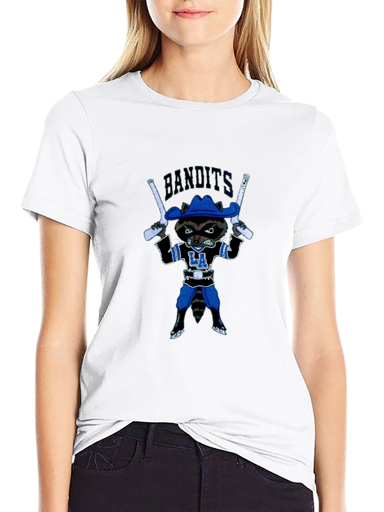 Bandits Raccoon Graphic T-Shirt - Black