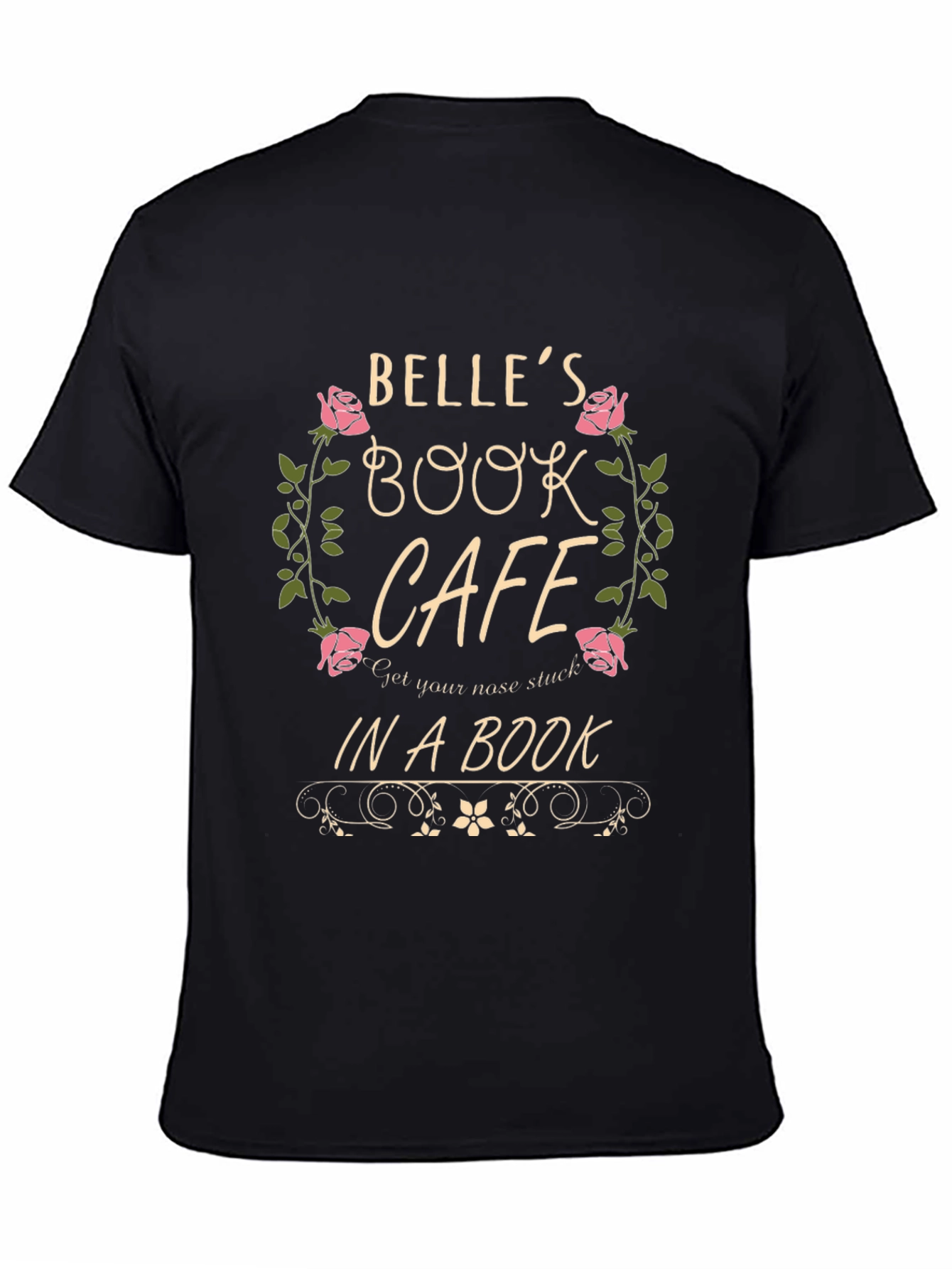 Belles Book Cafe Black T-Shirt