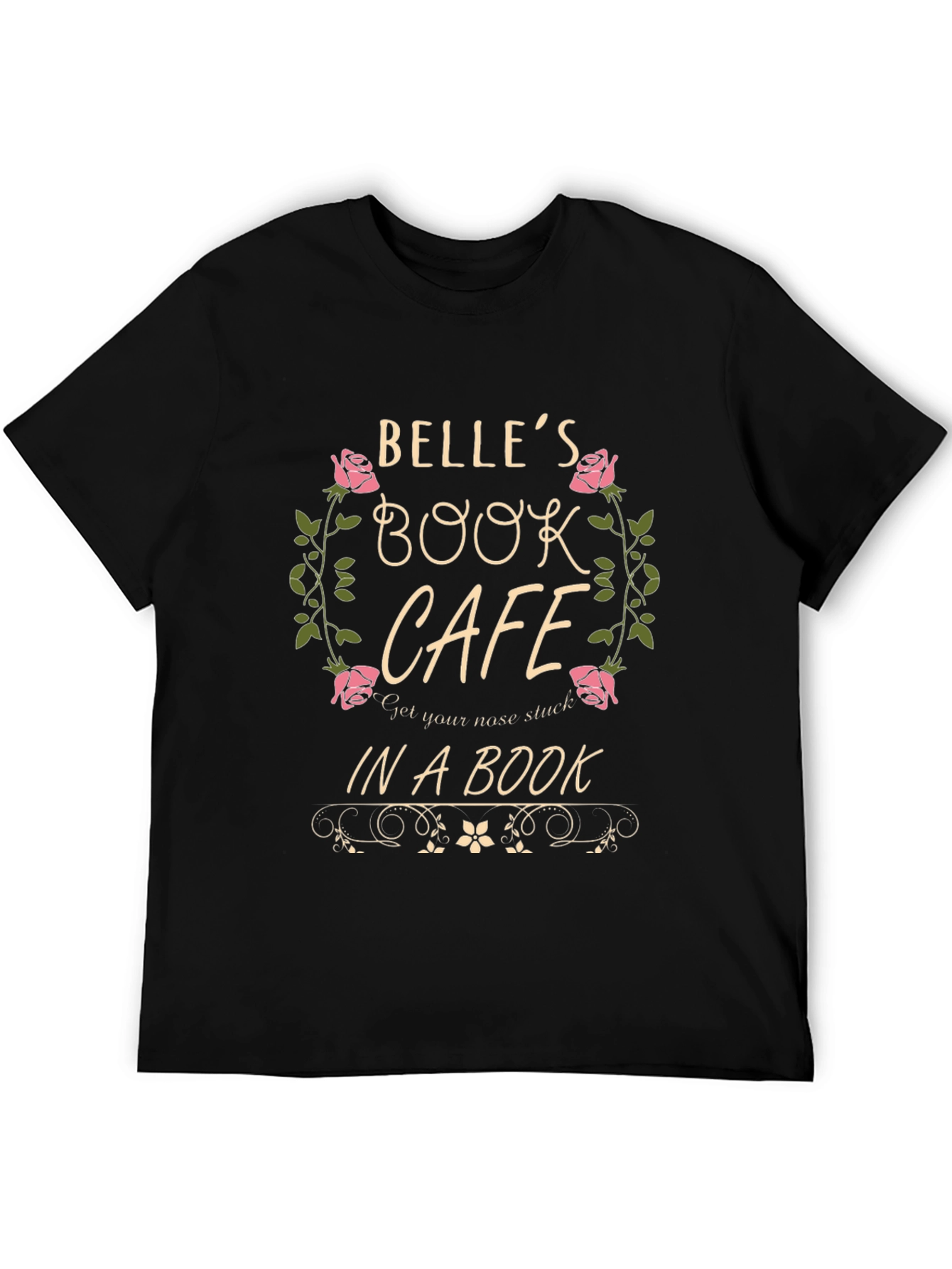 Belles Book Cafe Black T-Shirt