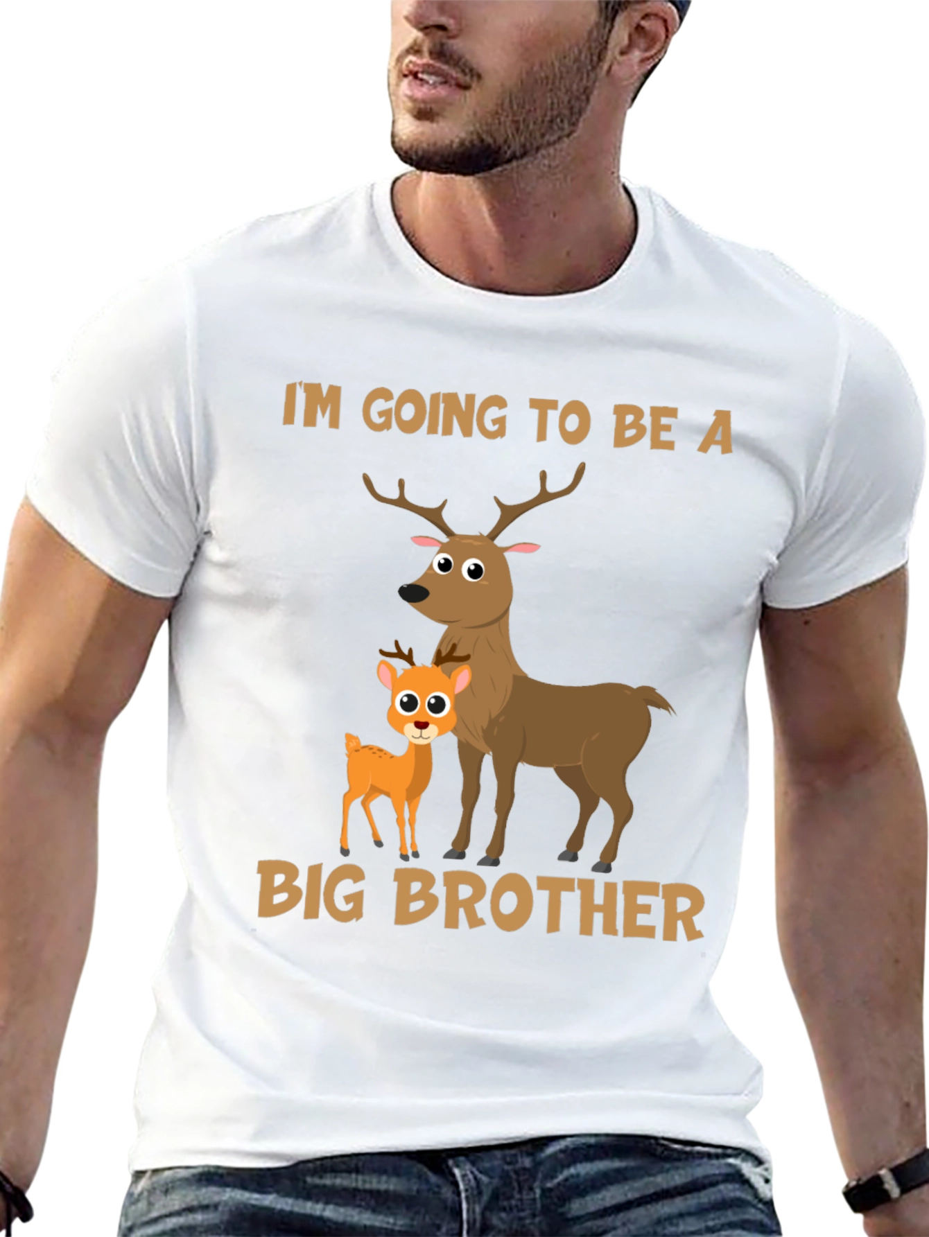 Big Brother Deer T-Shirt - Cute Baby Announcement