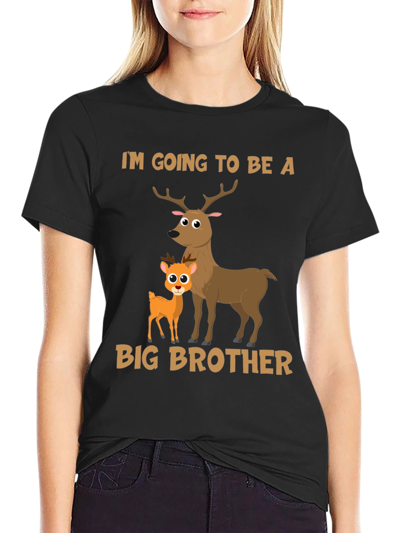 Big Brother Deer T-Shirt - Cute Baby Announcement