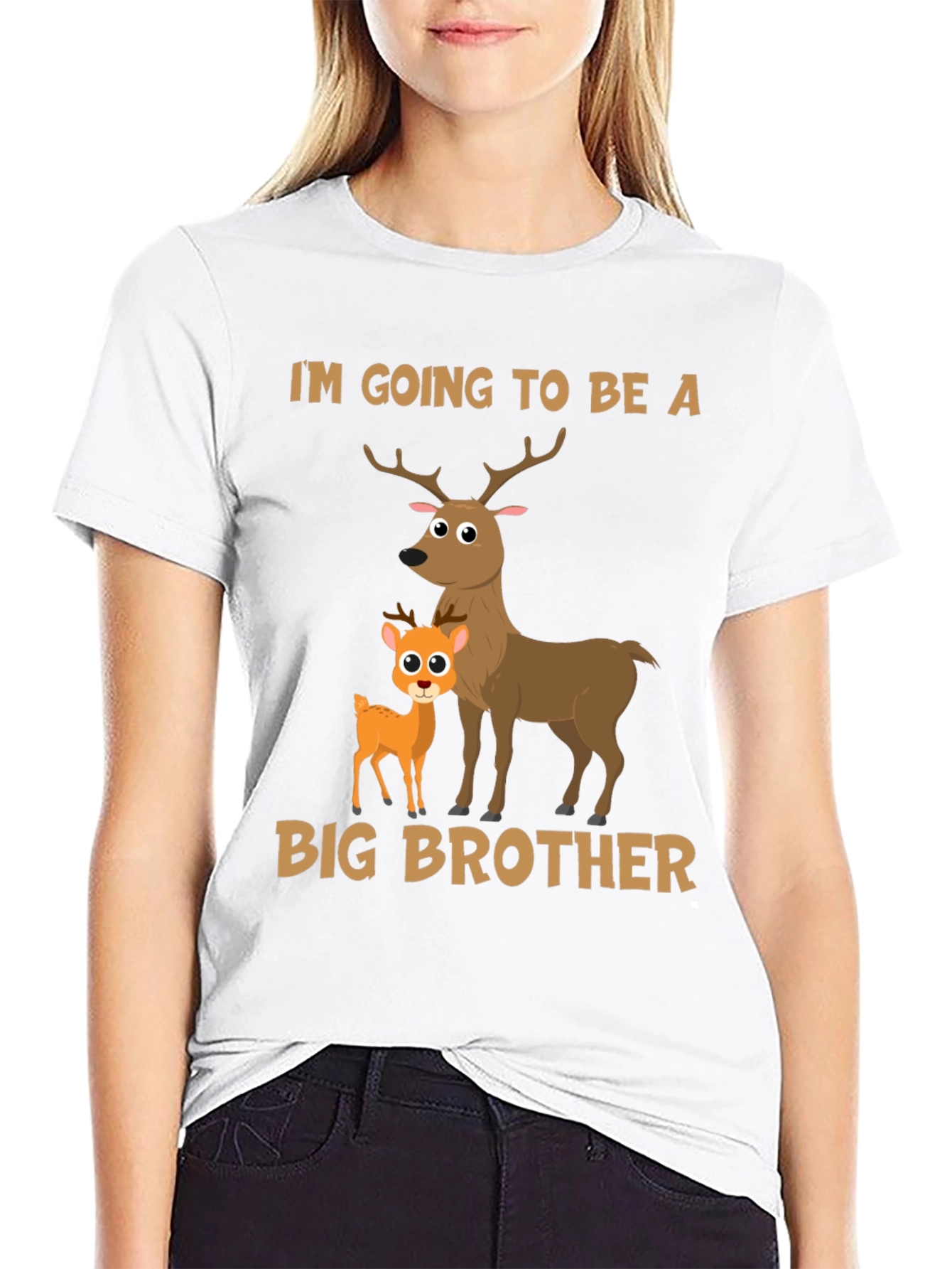 Big Brother Deer T-Shirt - Cute Baby Announcement
