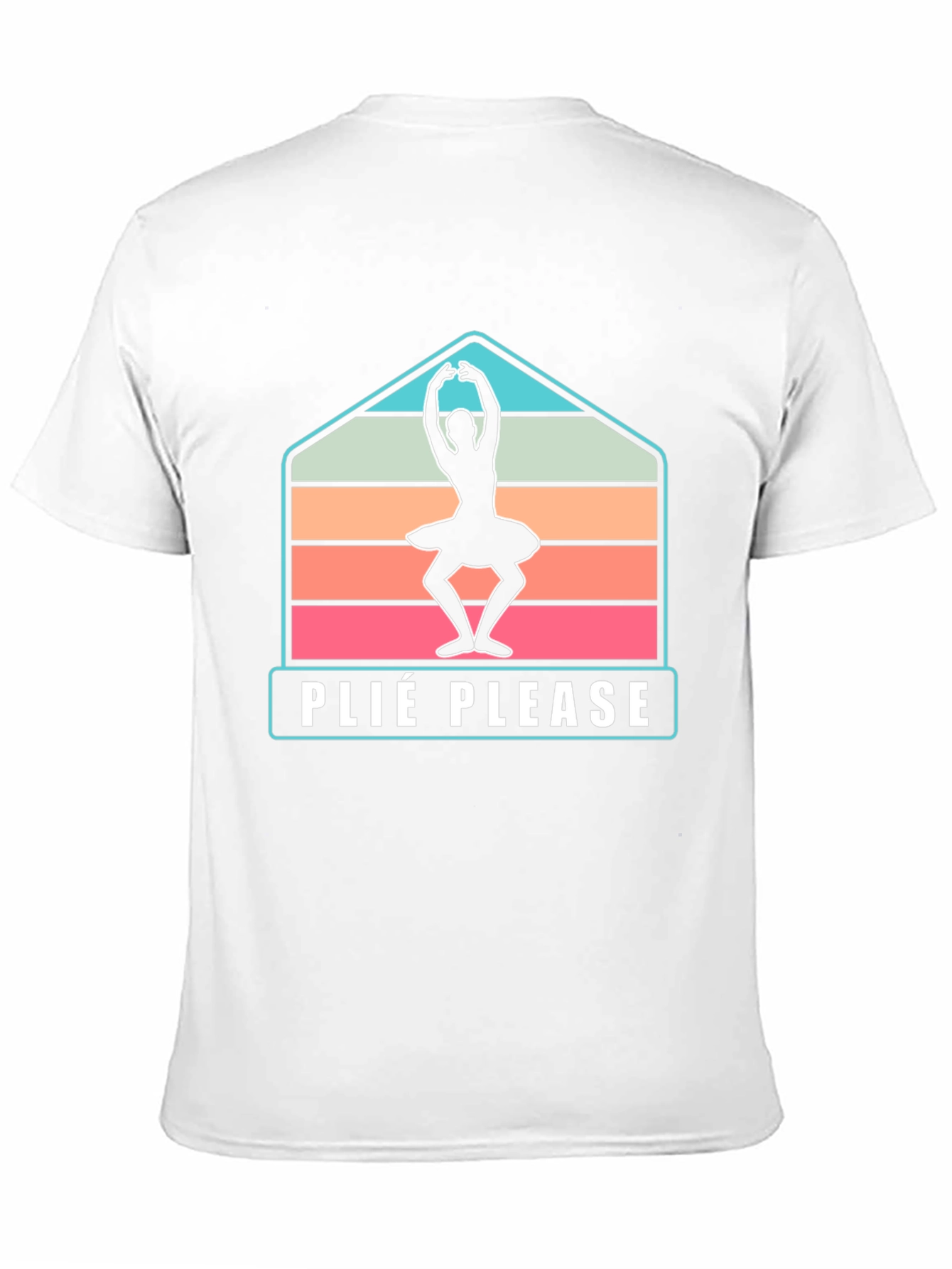 Plie Please Ballet Dancer T-Shirt - Retro Style