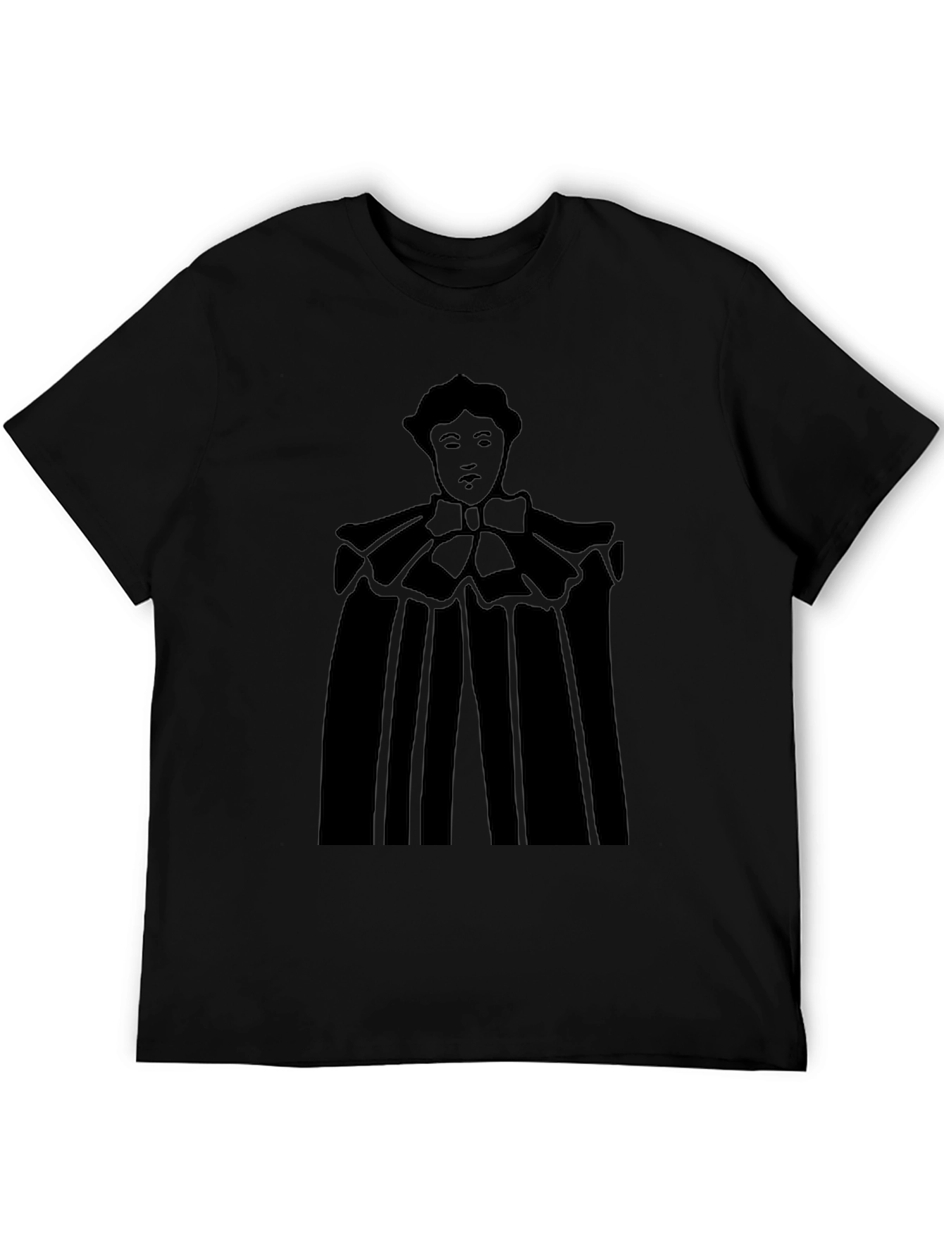Dramatic Silhouette Graphic Black T-Shirt