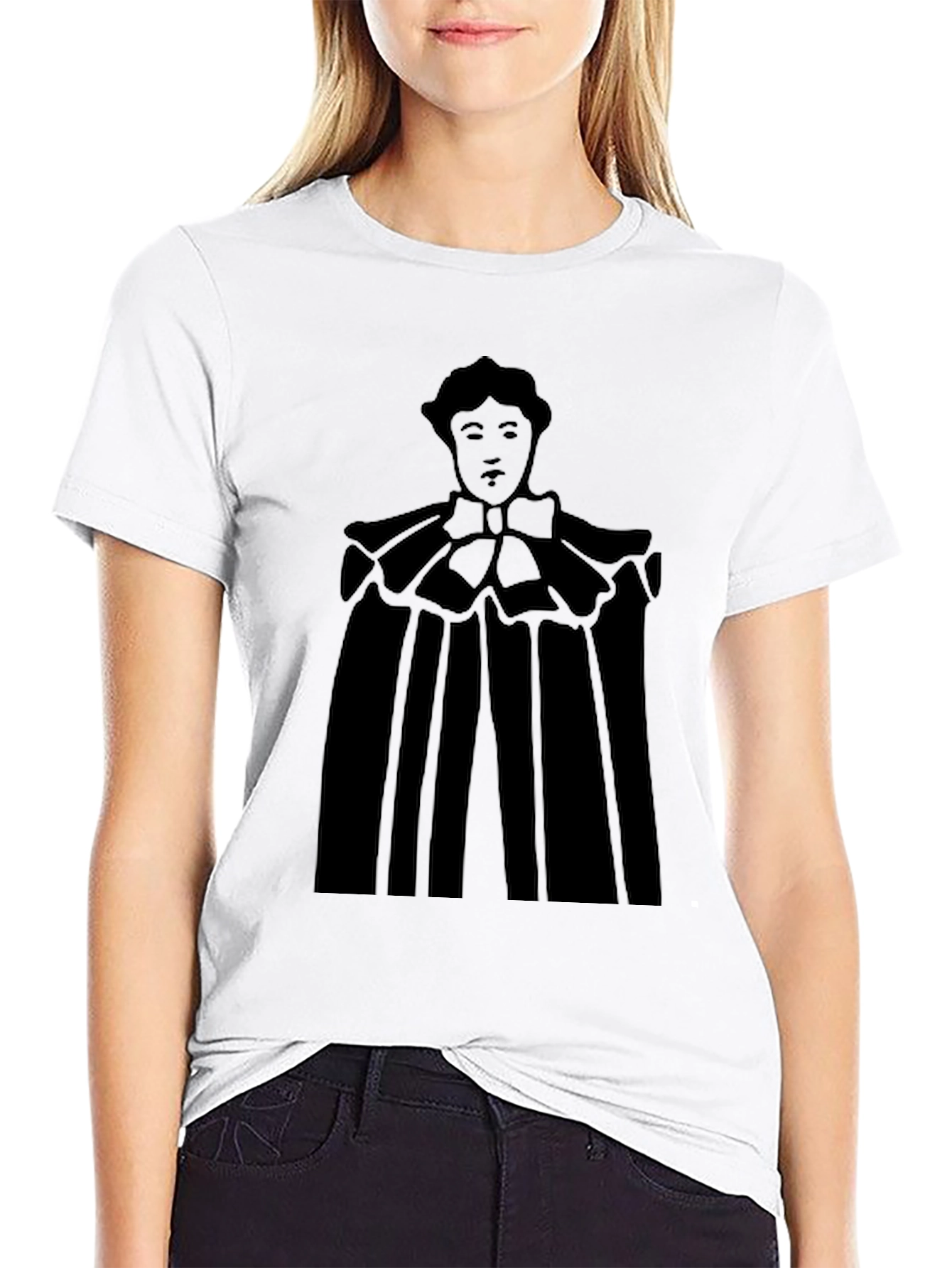 Dramatic Silhouette Graphic Black T-Shirt