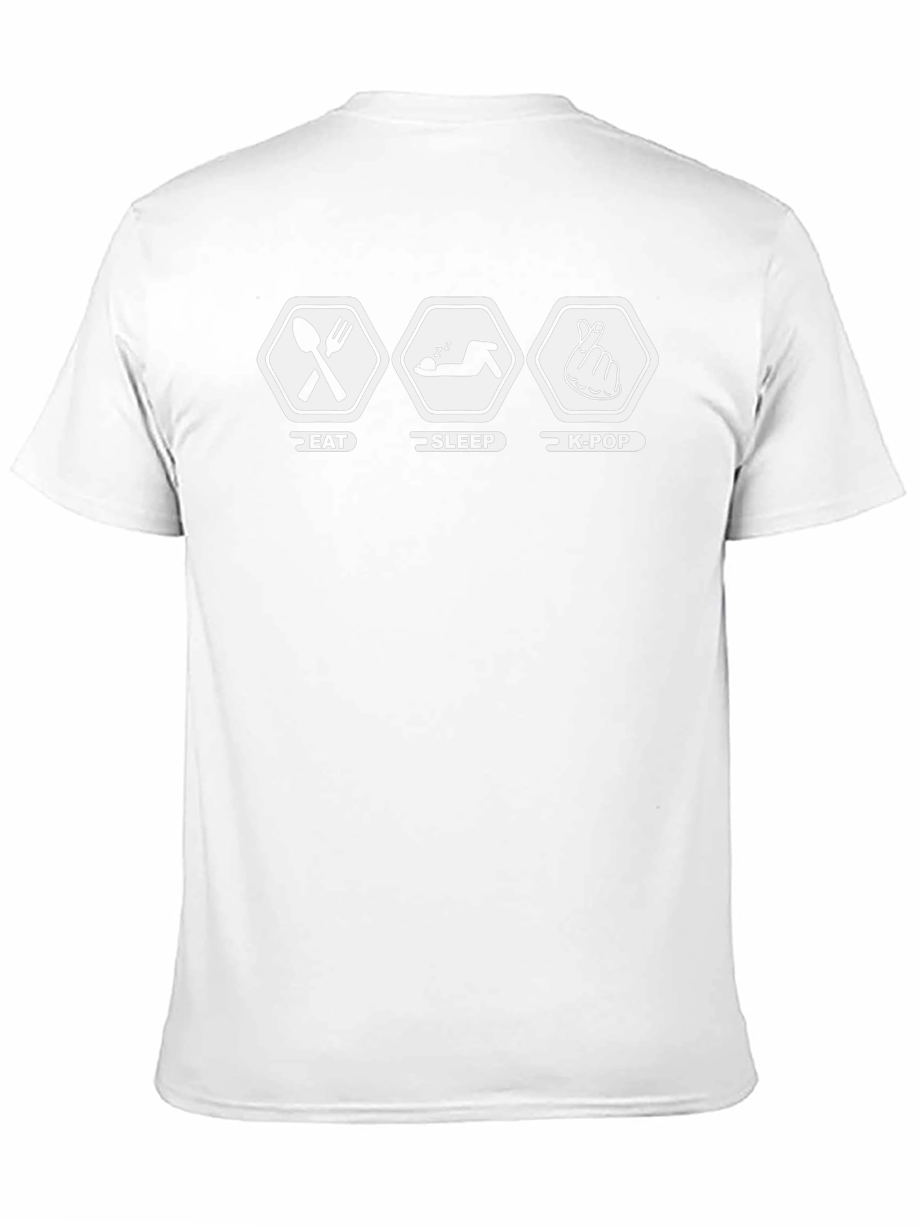 Eat Sleep K-Pop Black Graphic Tee