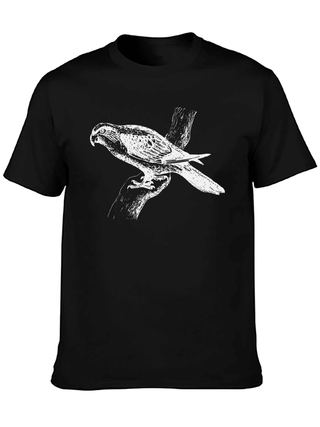 Hawk Graphic Tee - Mens Black Short Sleeve