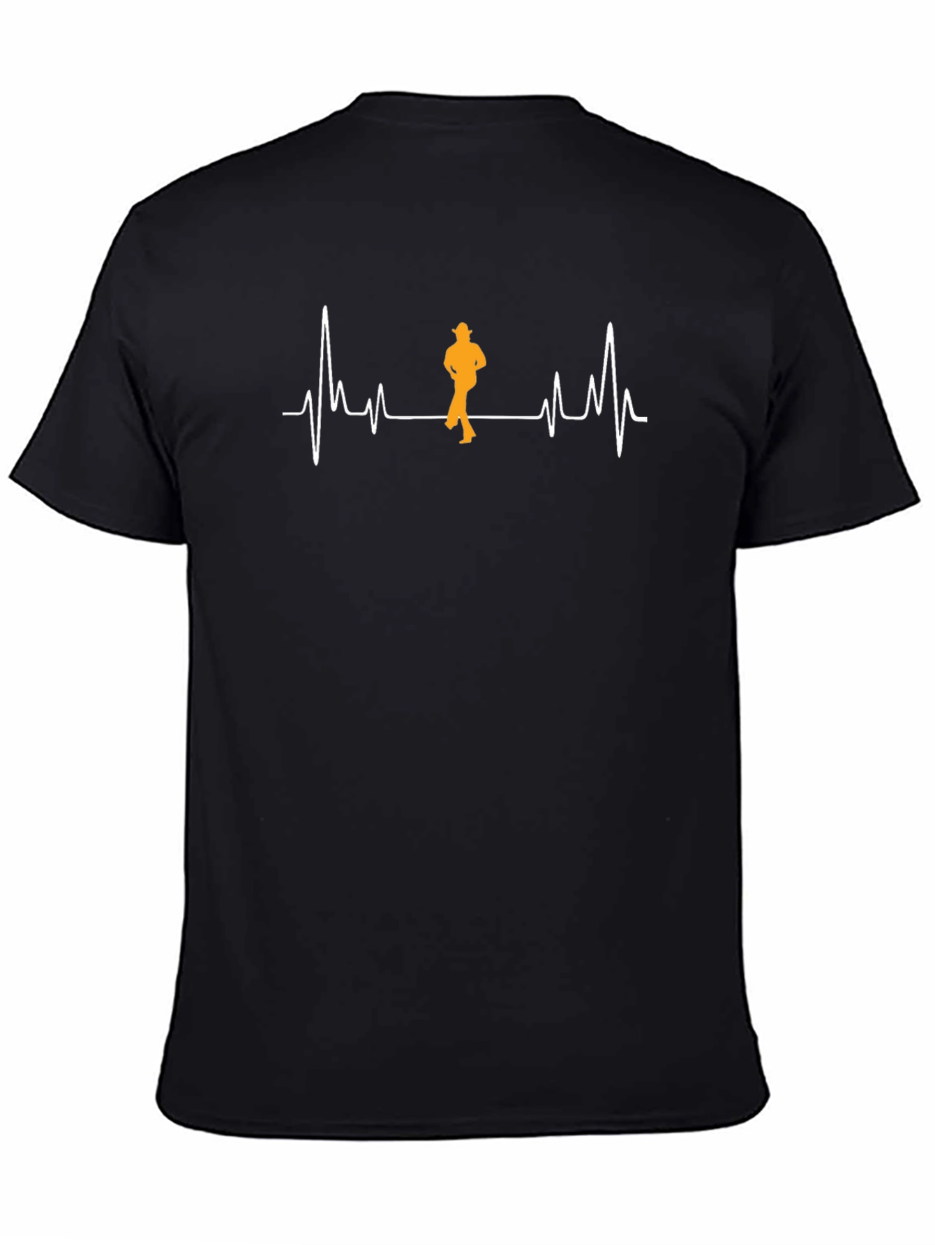 Heartbeat Cowboy Black T-Shirt