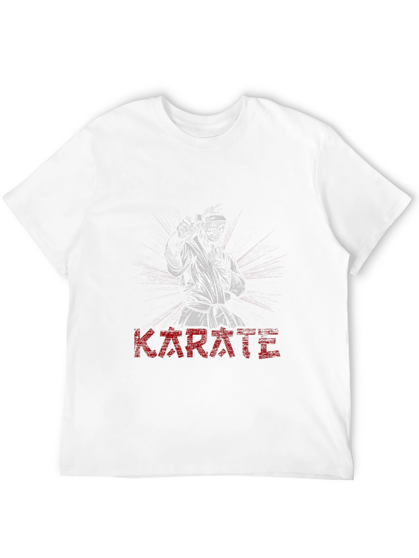 Karate Graphic Print Black T-Shirt