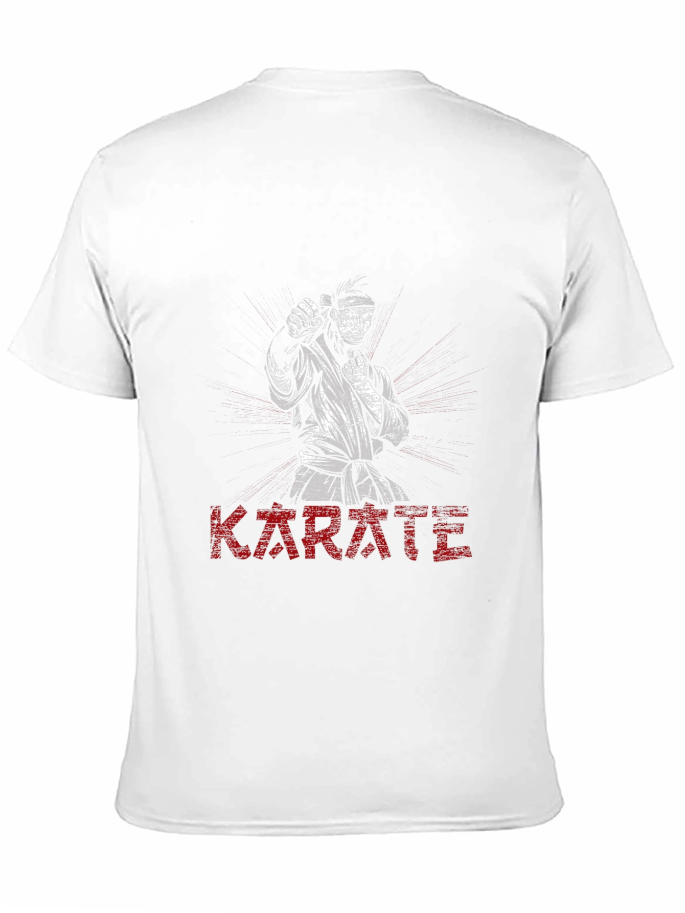 Karate Graphic Print Black T-Shirt