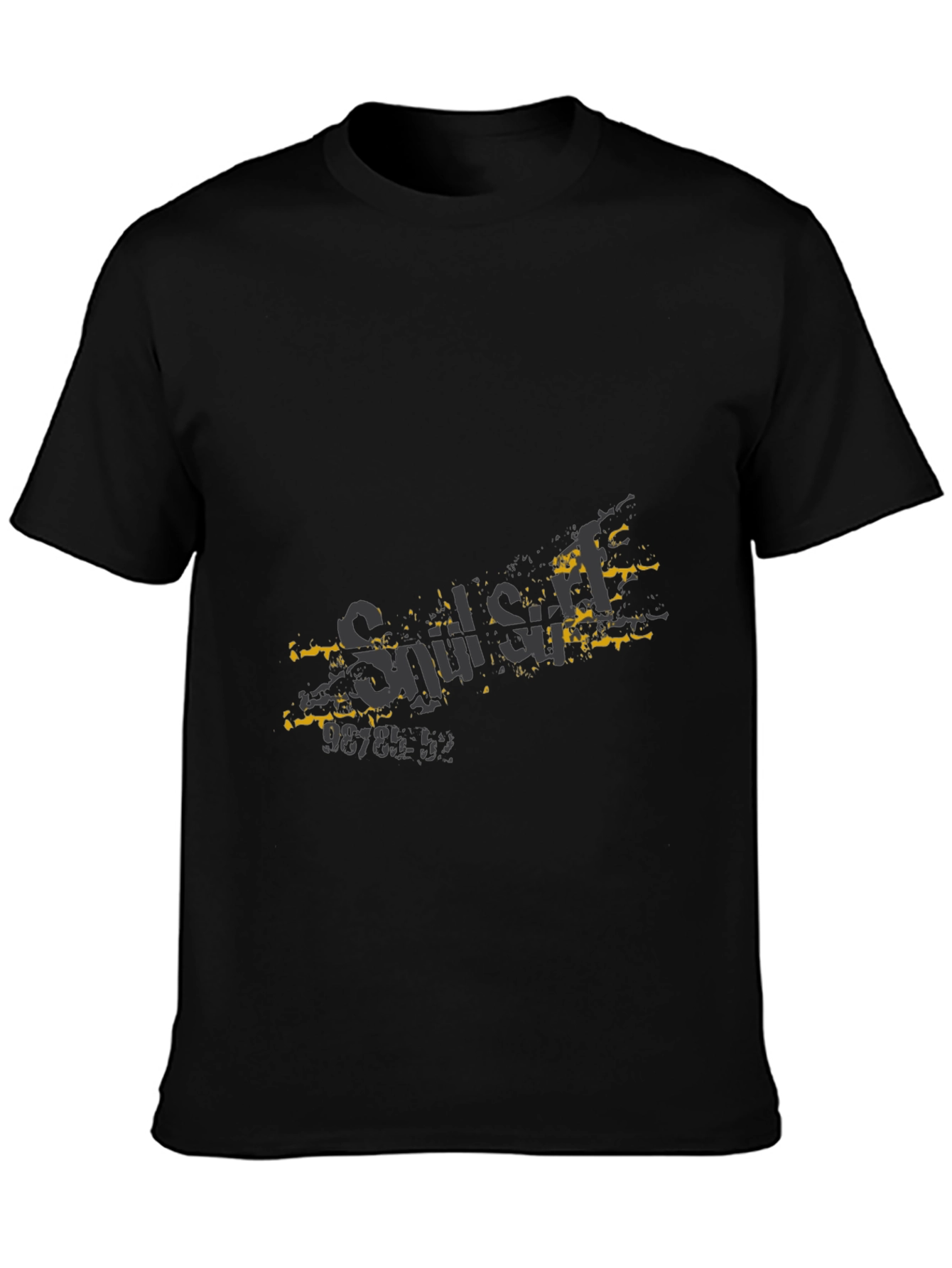 Soul Surf Graphic Print Black T-Shirt
