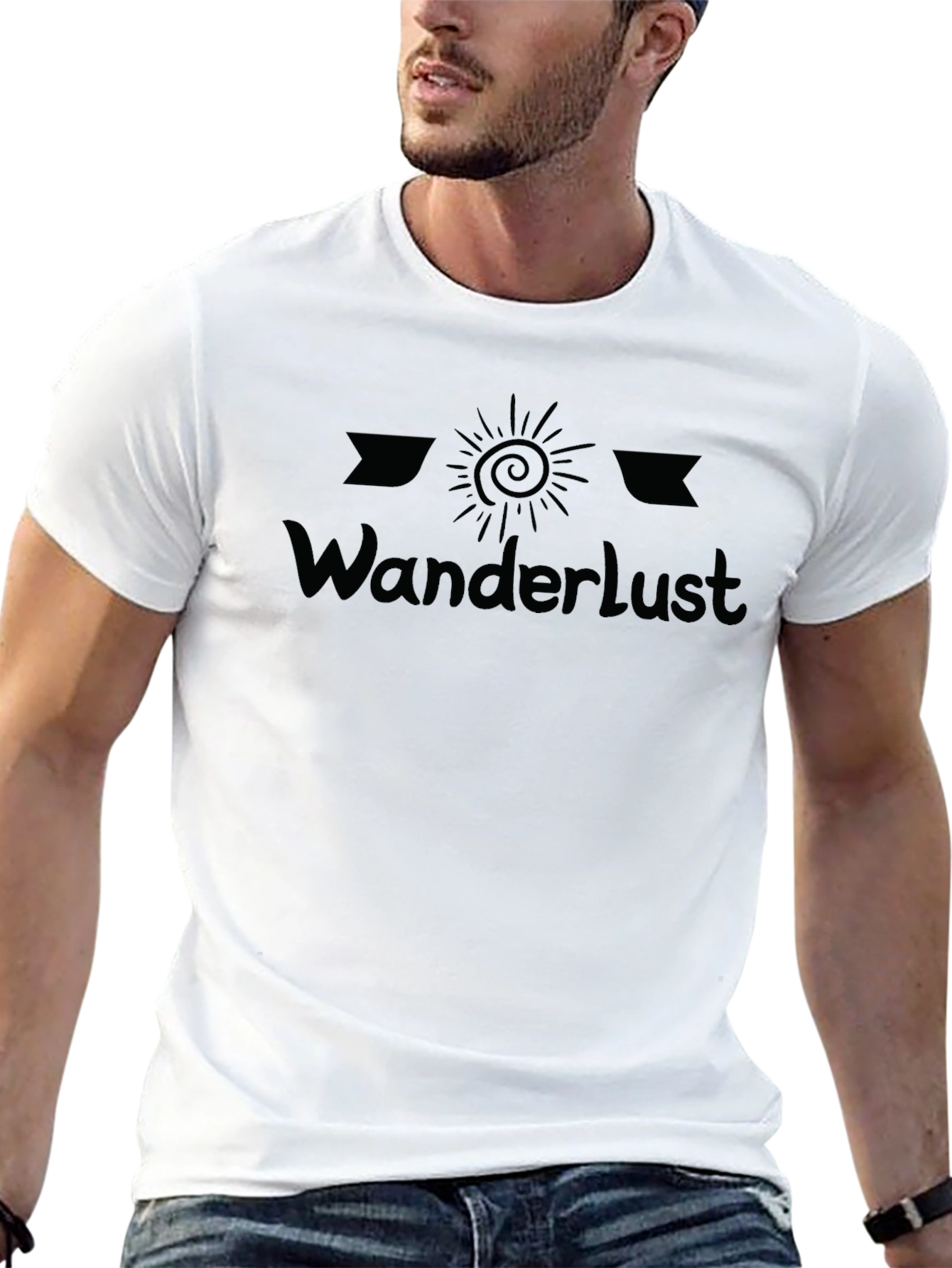 Wanderlust Graphic Tee - Soft Cotton Travel Shirt